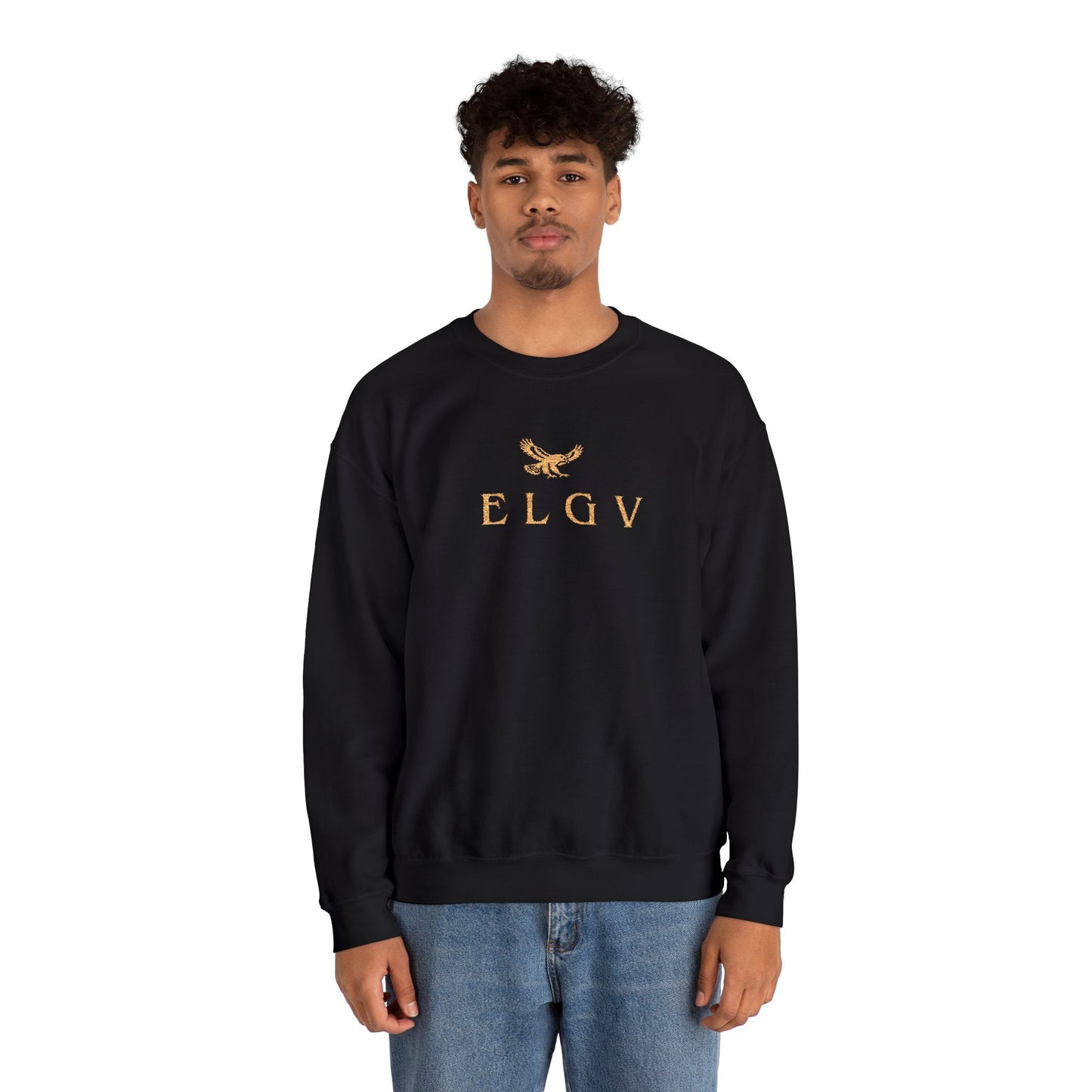 “Center ELGV logo gold, deluxe” sweatshirt