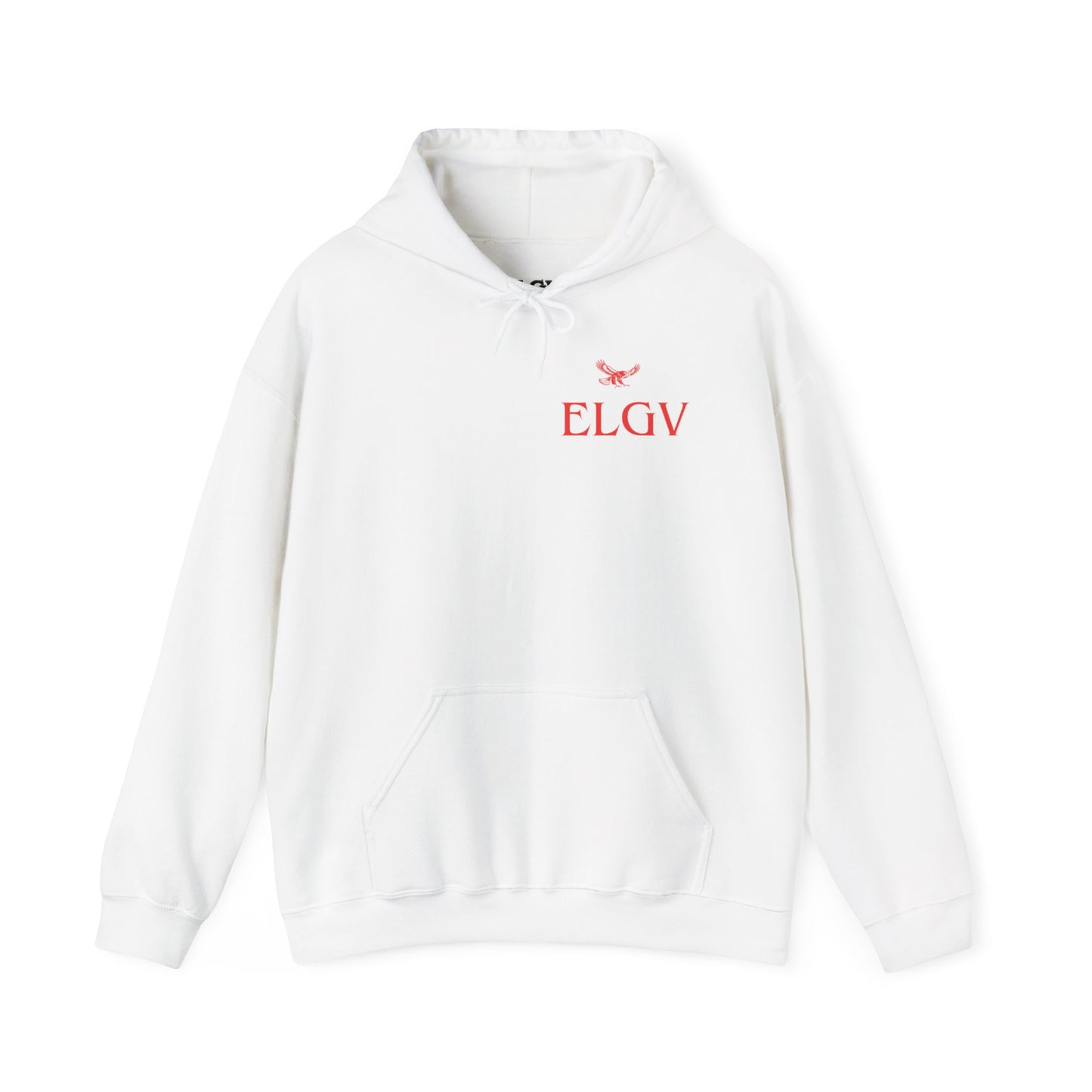 “Side ELGV logo red” hoodie