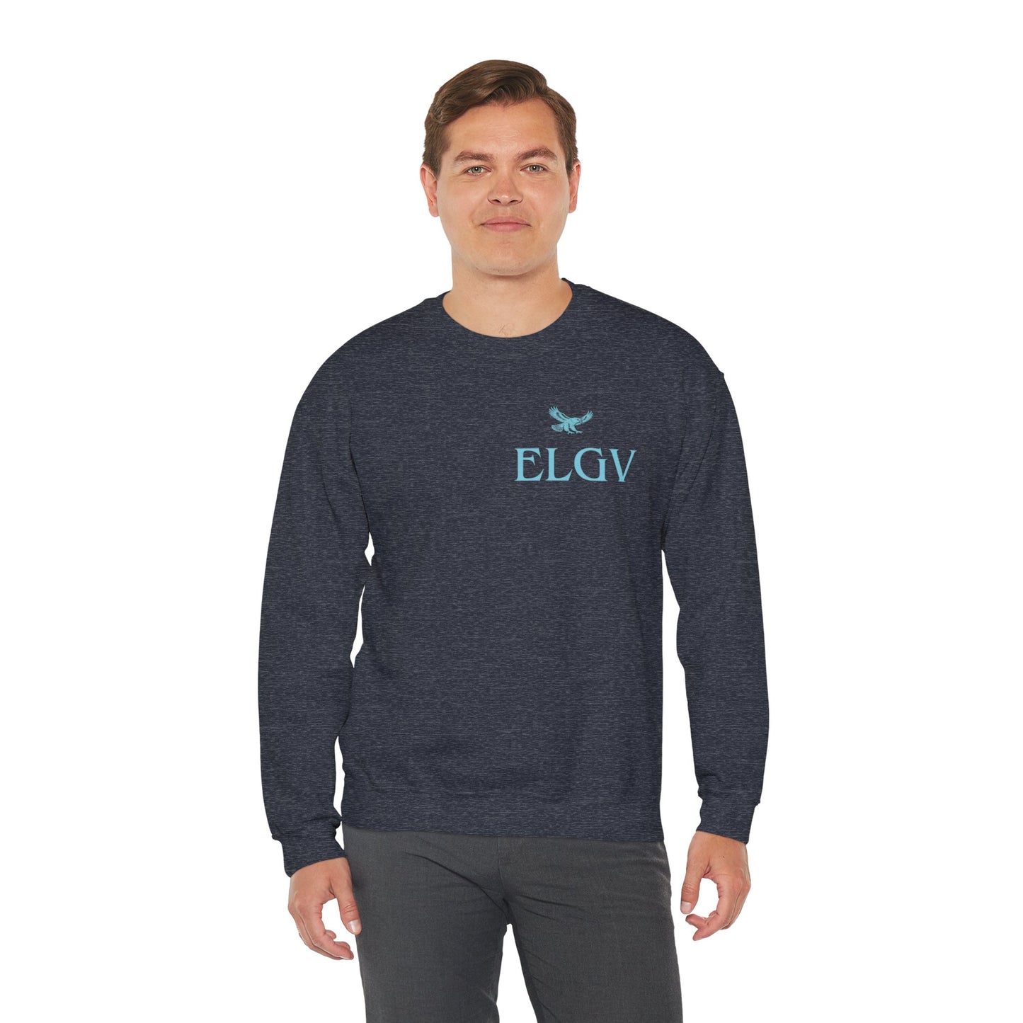 “Side ELGV logo aqua” sweatshirt
