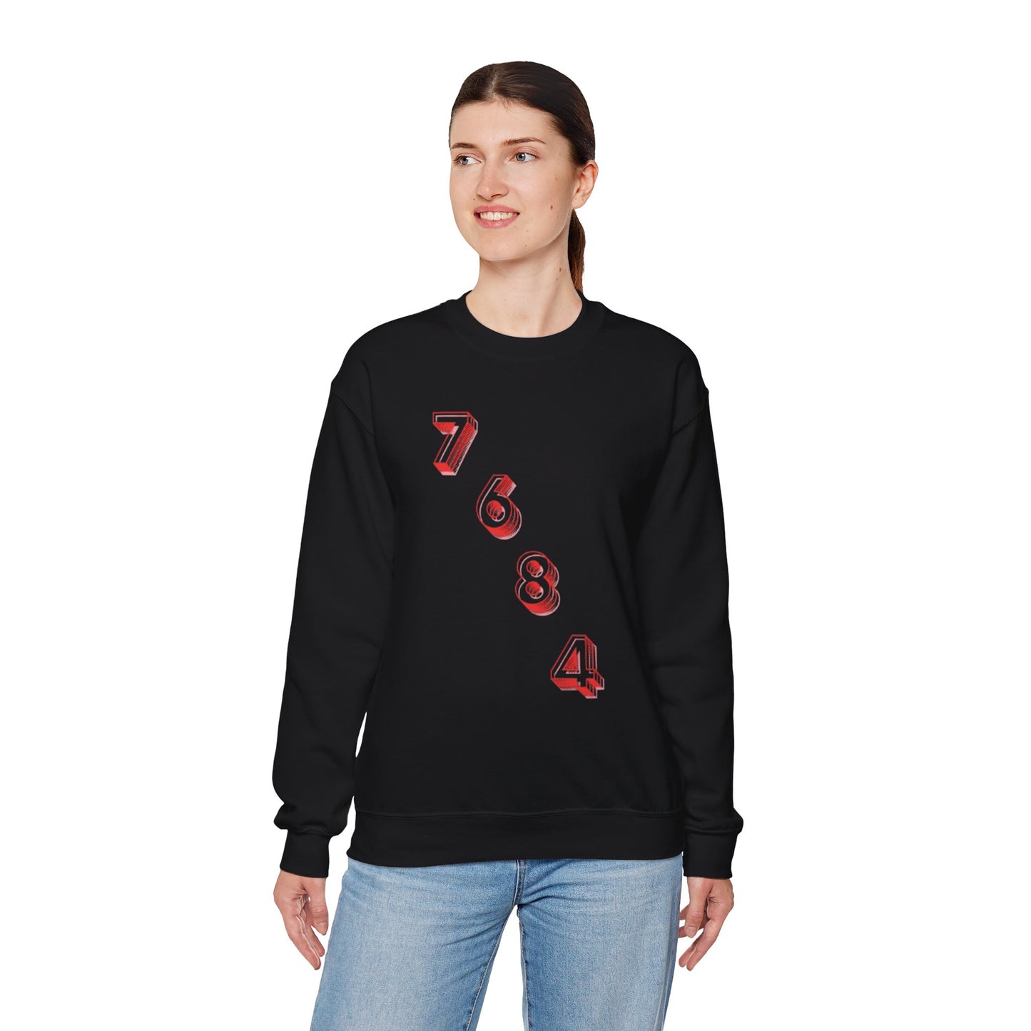 “Diagonal numerals” sweatshirt