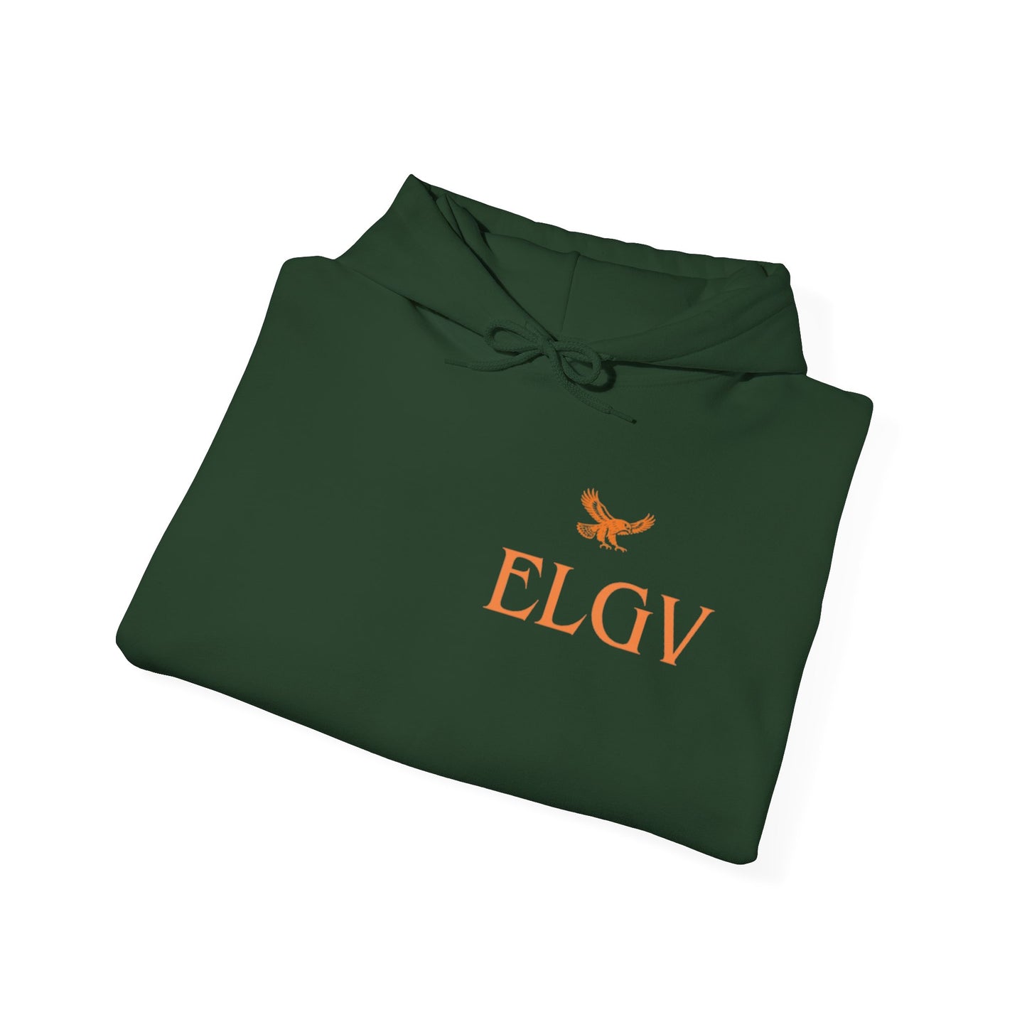 “Side ELGV logo orange” hoodie