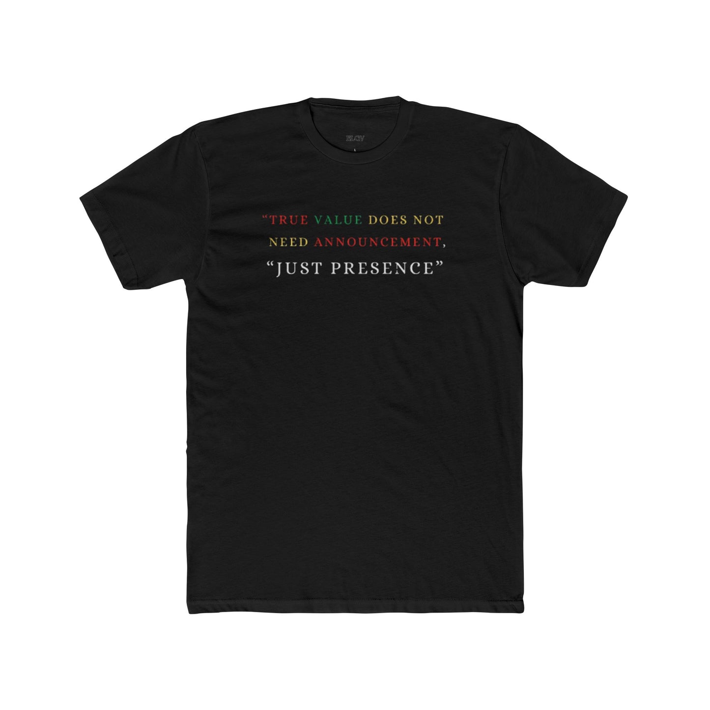 “Presence over noise” tee