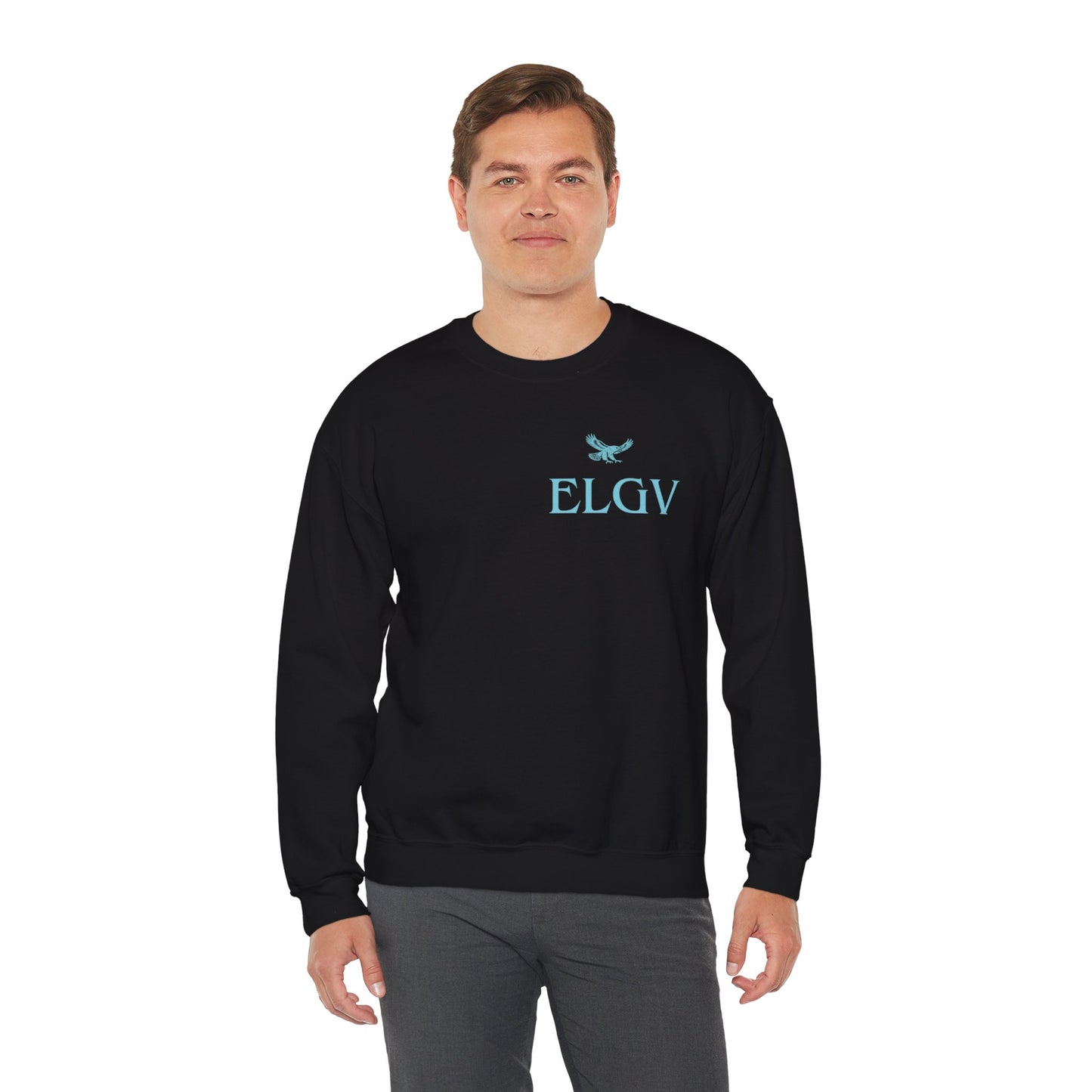 “Side ELGV logo aqua” sweatshirt