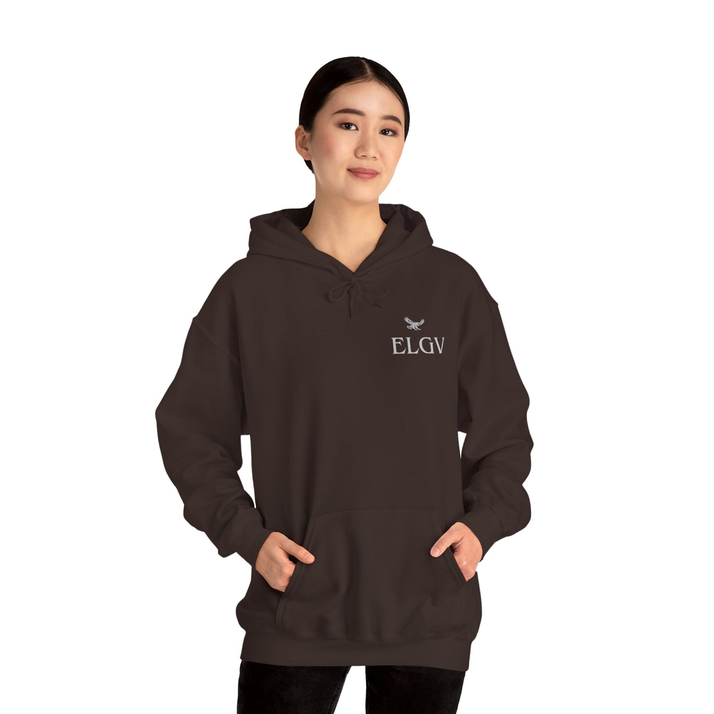 “Side ELGV logo gry” hoodie