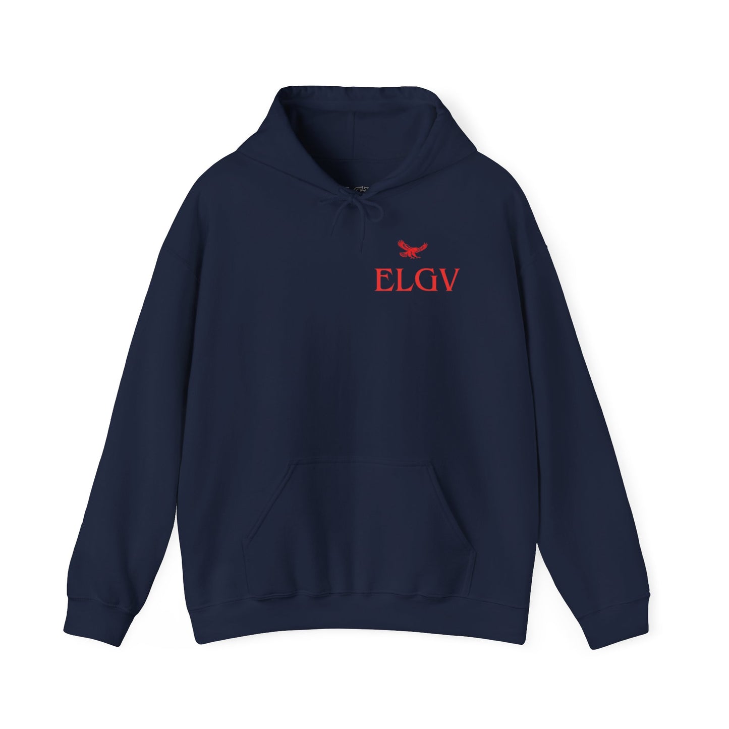 “Side ELGV logo red” hoodie