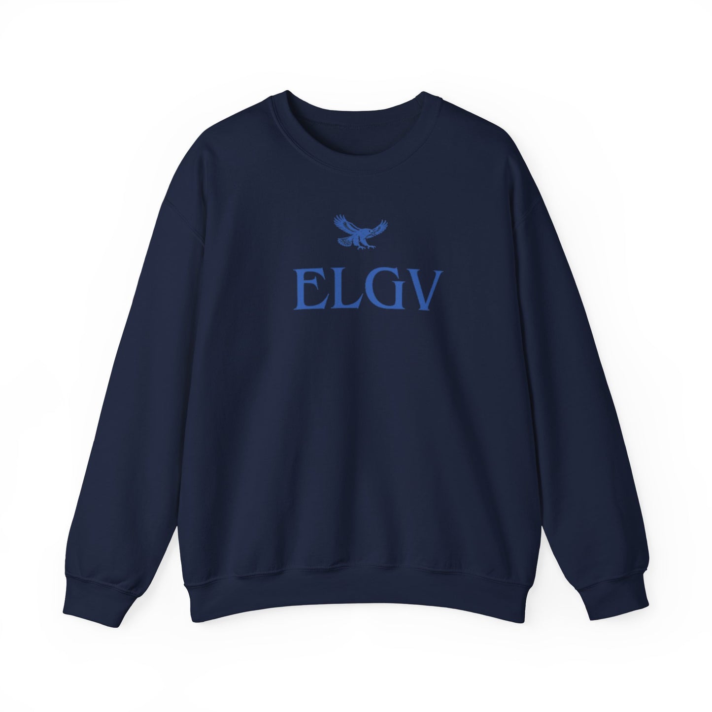 “Center ELGV logo blue” sweatshirt