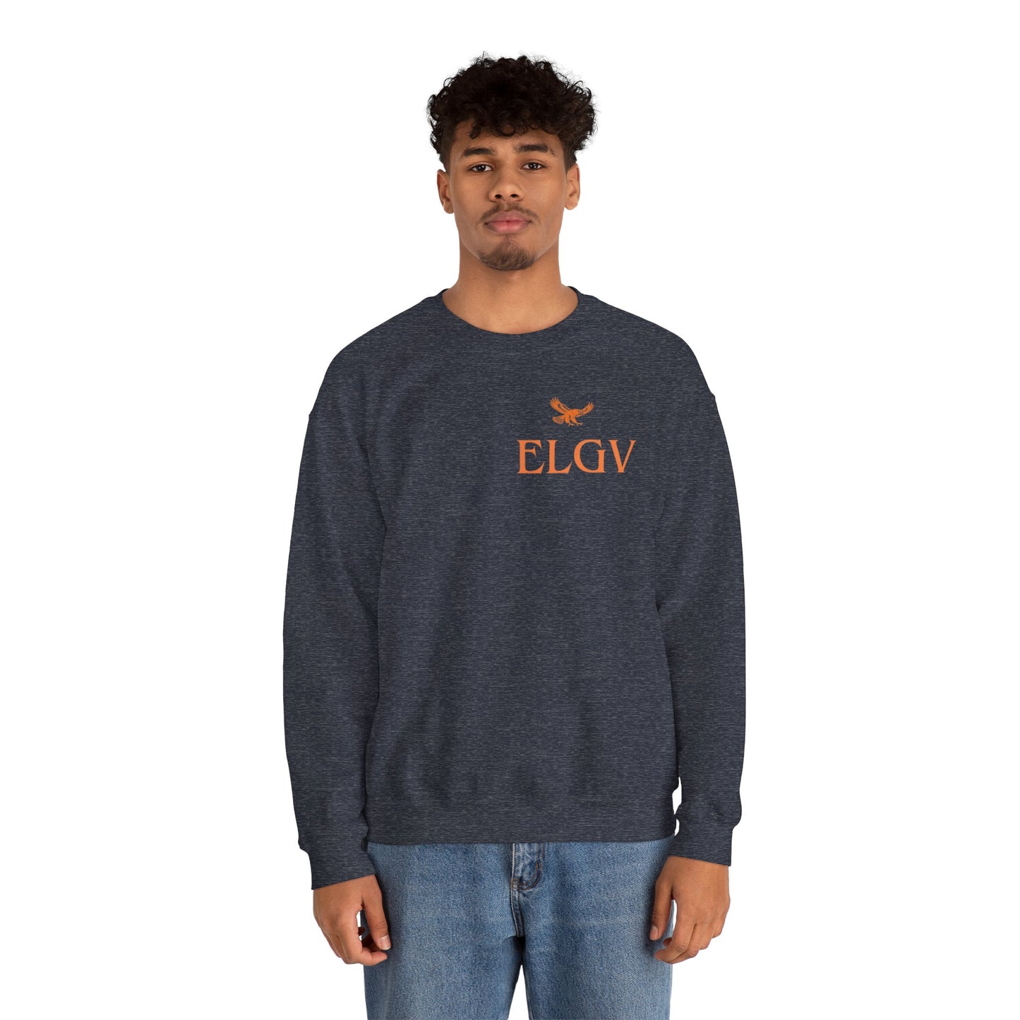 “Side ELGV logo orange” sweatshirt