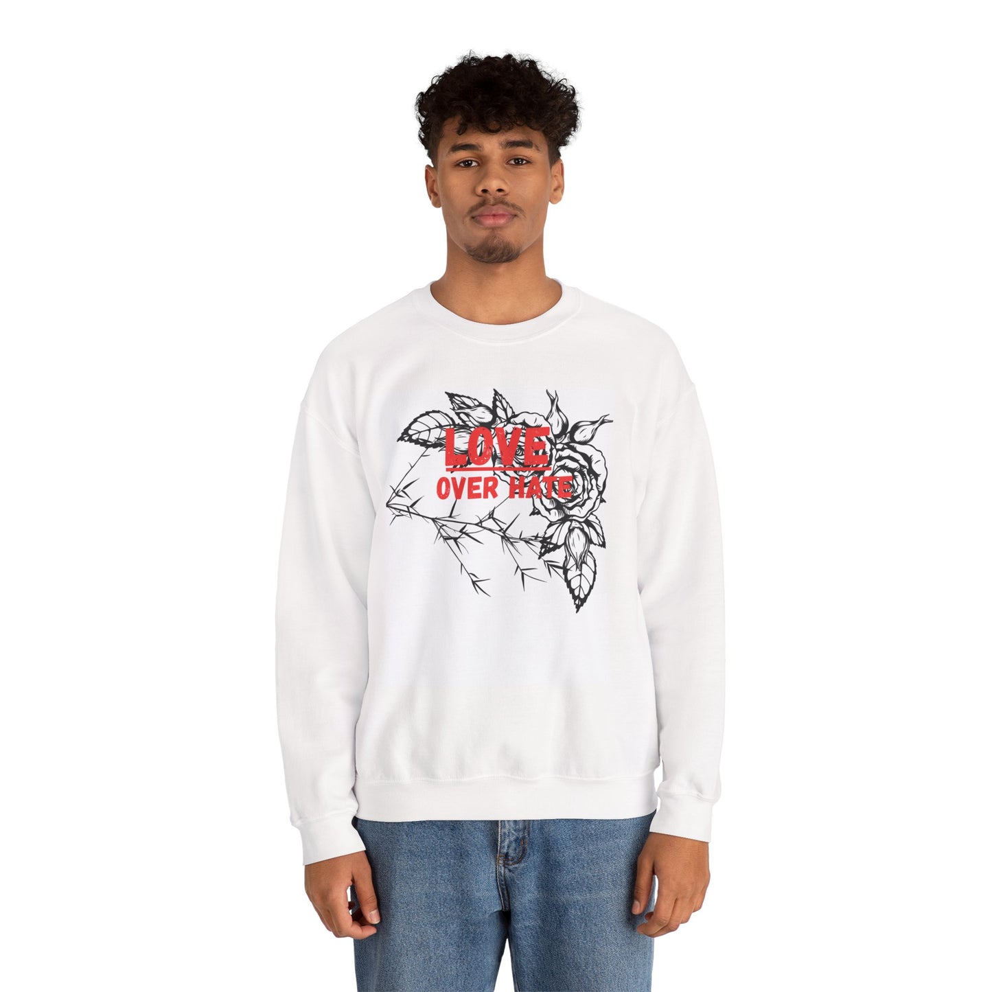 “Love conquers” sweatshirt