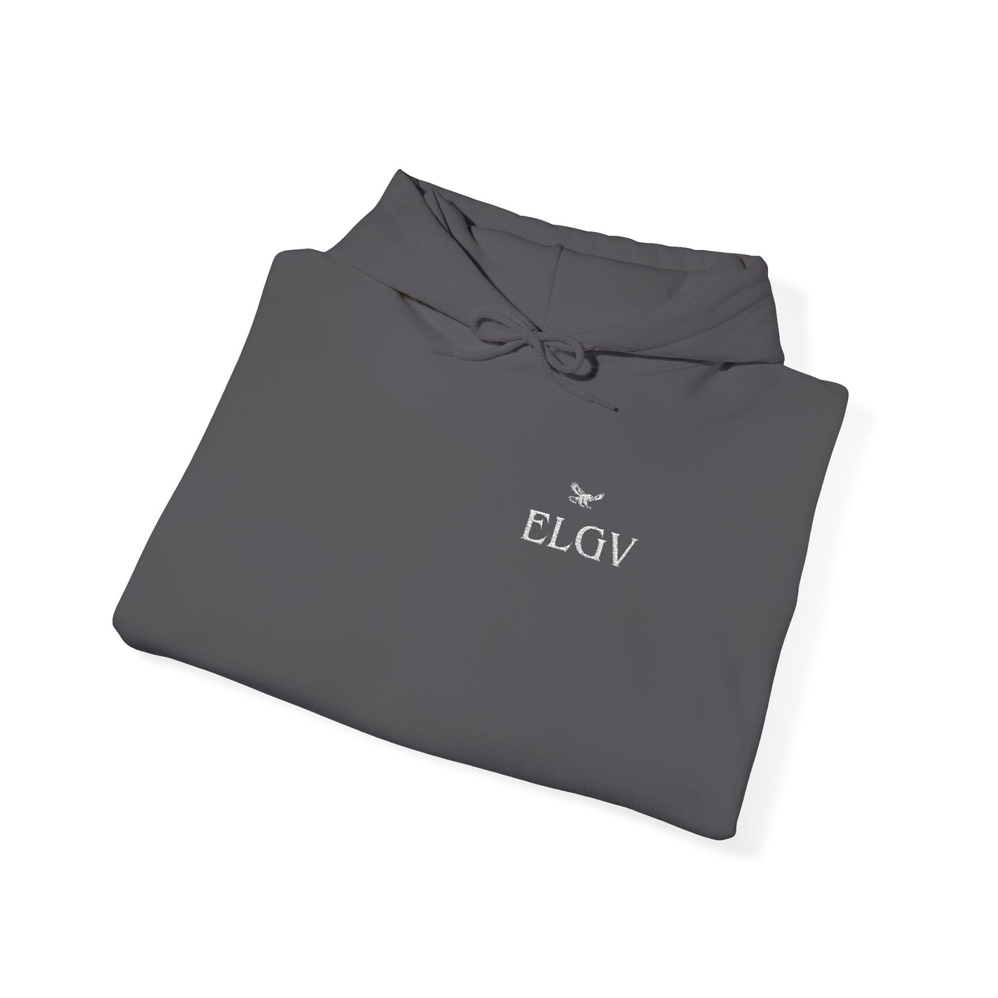 “Side ELGV  logo deluxe whte” hoodie