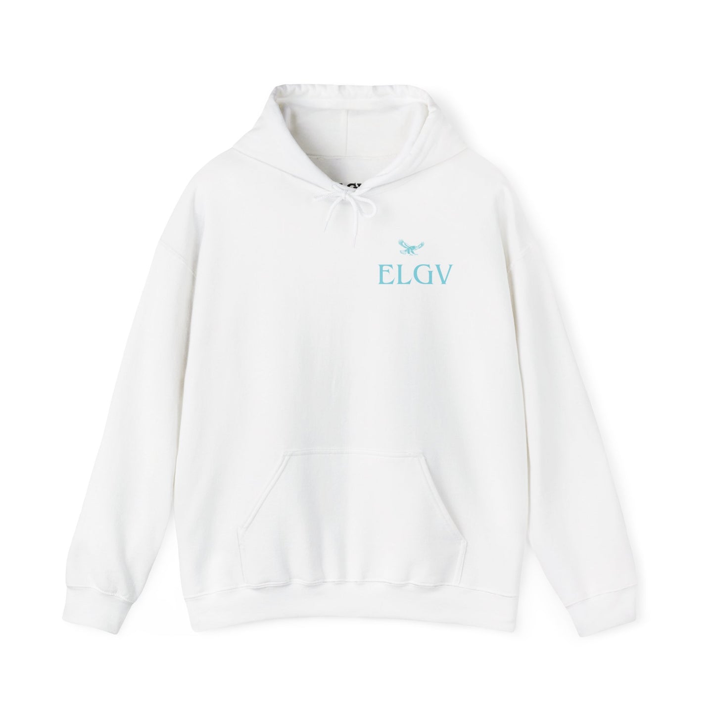 “Side ELGV logo aqua” hoodie