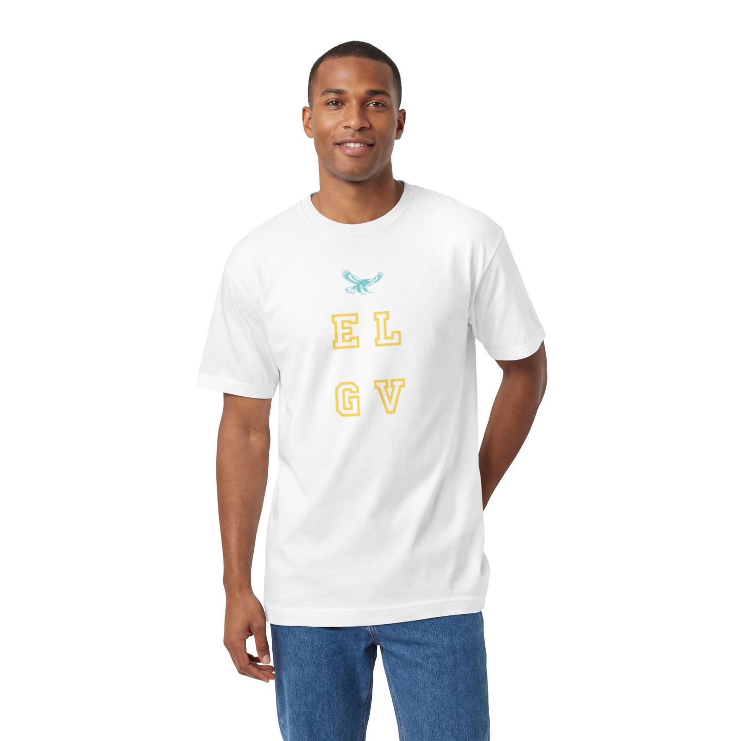 “Neon vibes yellow/teal” tee