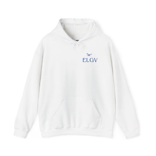 “Side ELGV logo blue” hoodie