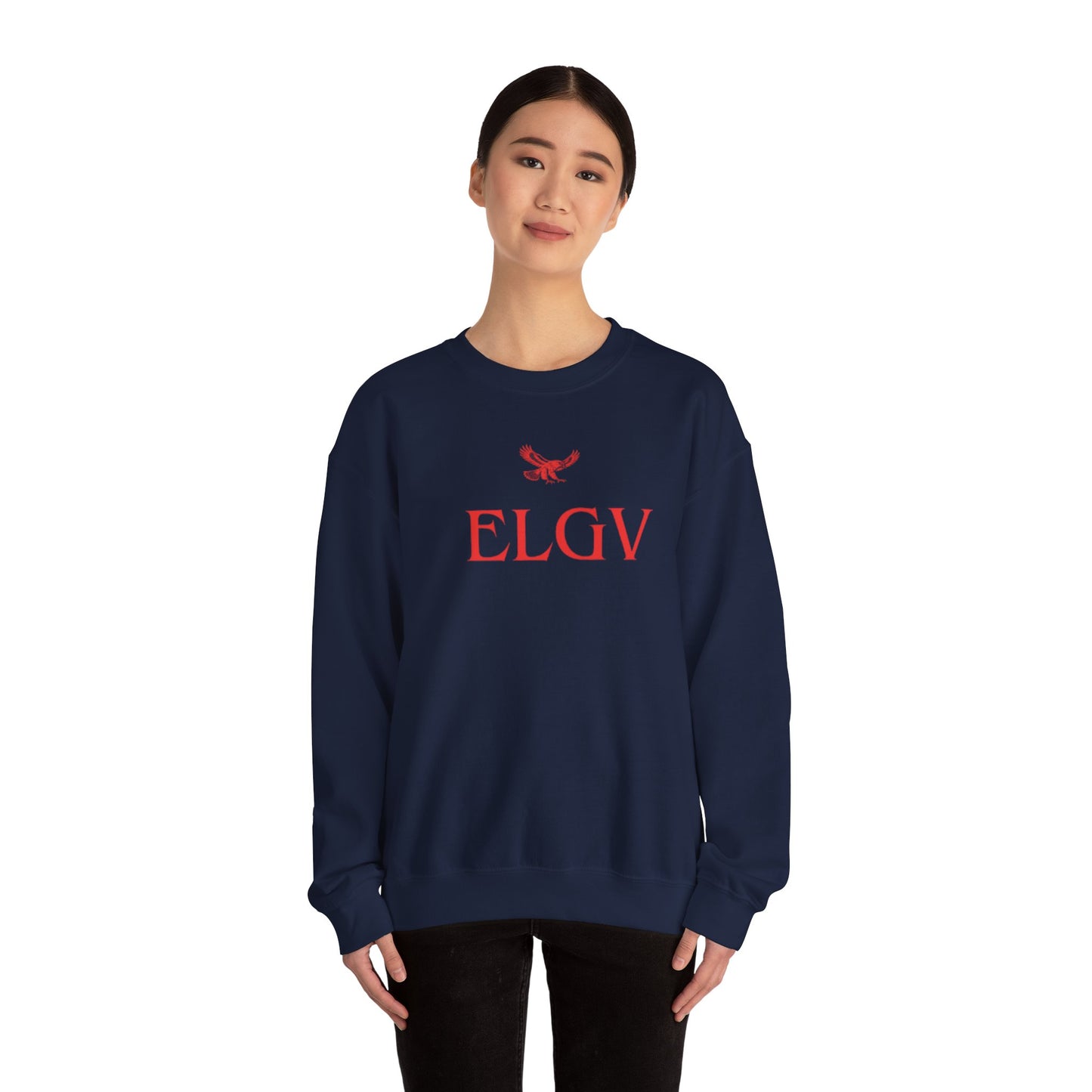 “Center ELGV logo red” sweatshirt