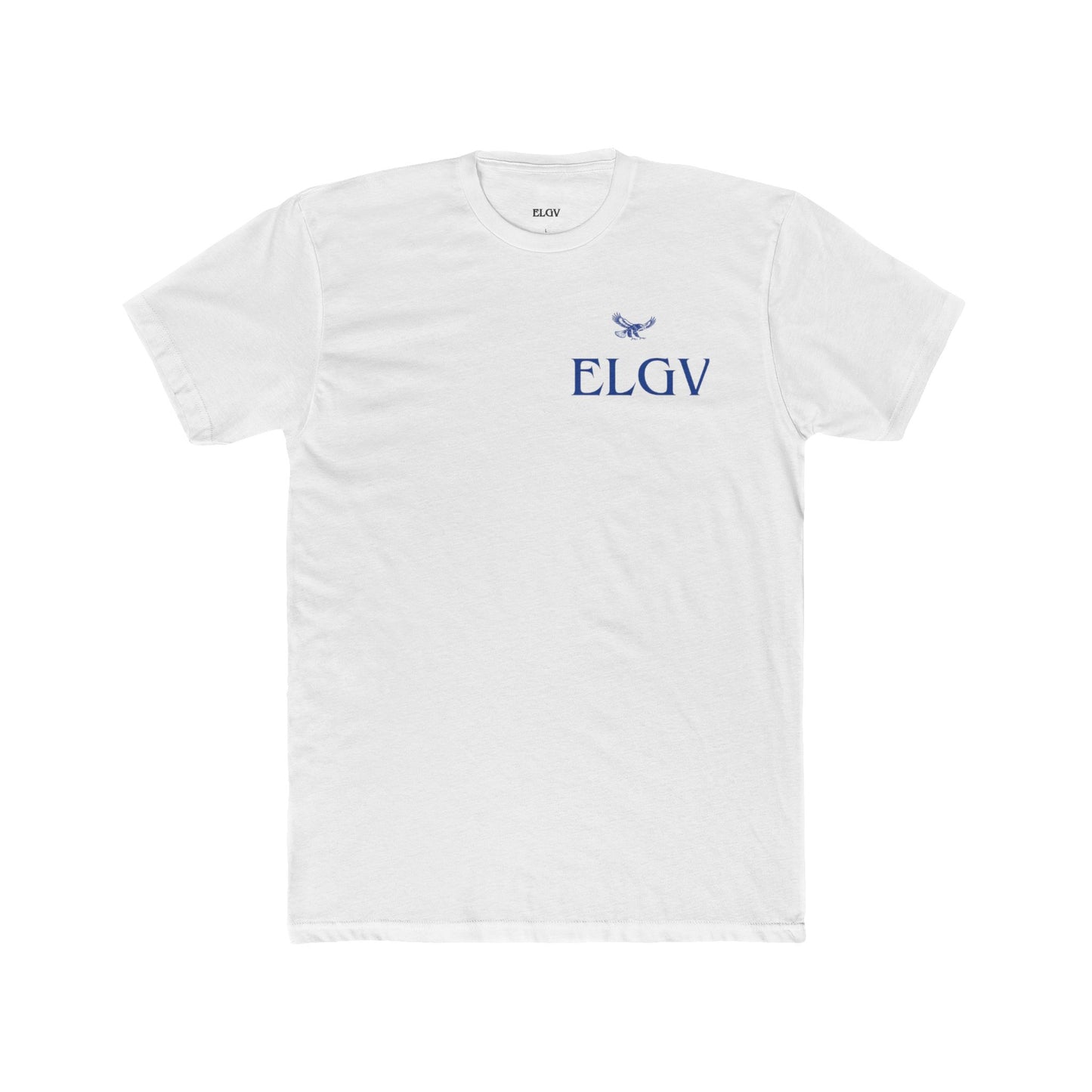 “Side ELGV logo blue” tee