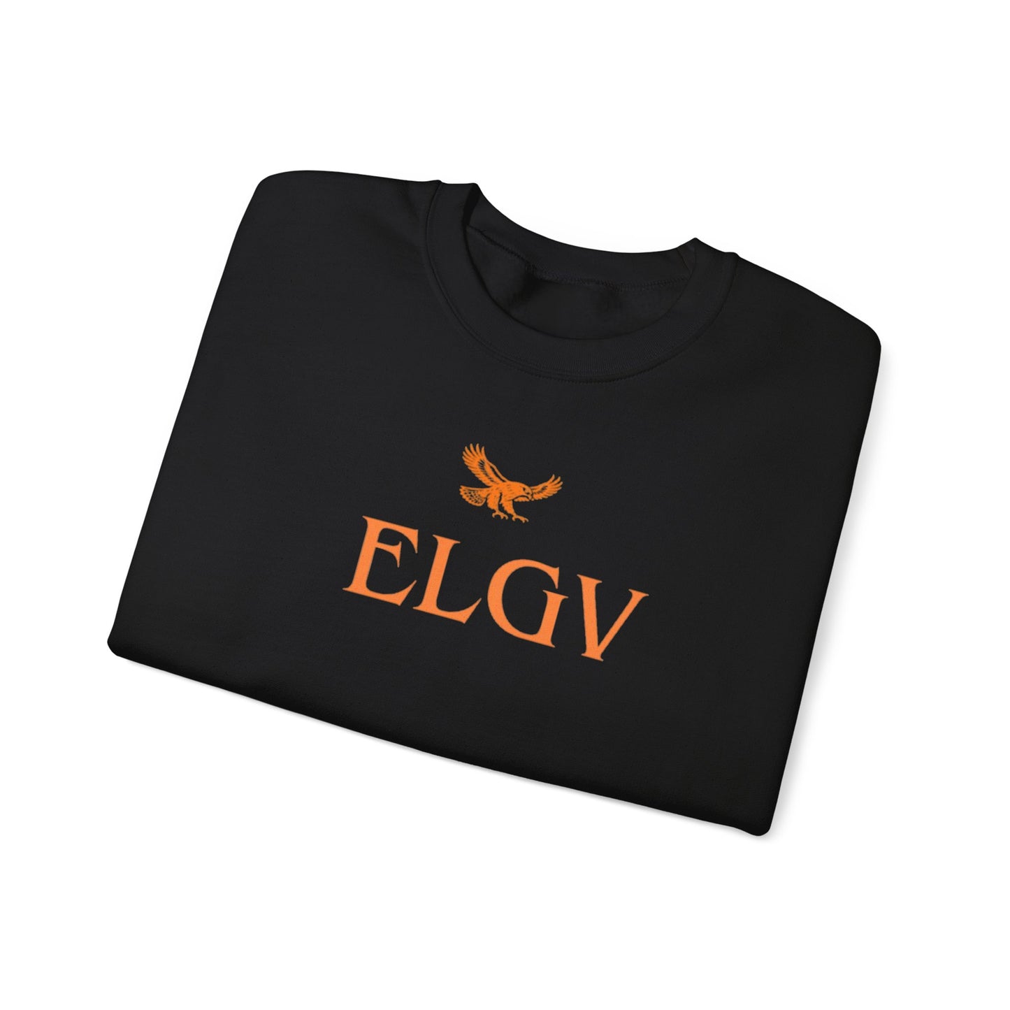 “Center ELGV logo orange” sweatshirt