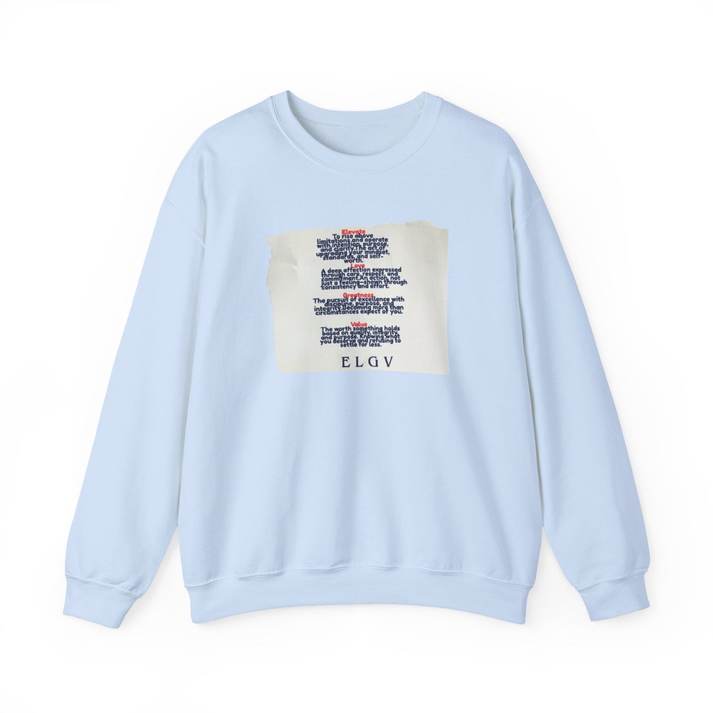 “The ELGV scripture” sweatshirt