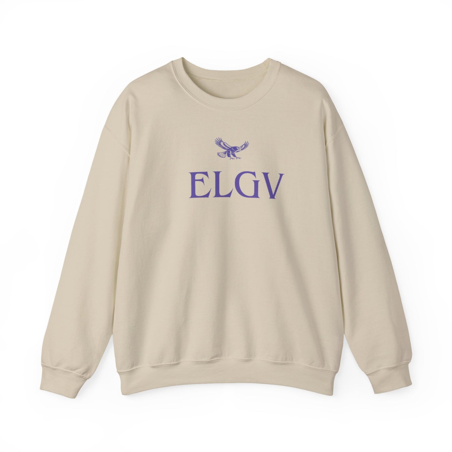 “Center ELGV purple logo” sweatshirt