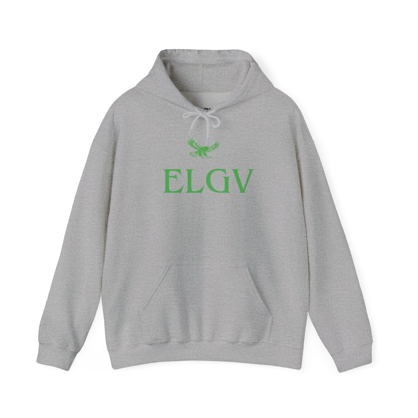 “Center ELGV logo green” hoodie