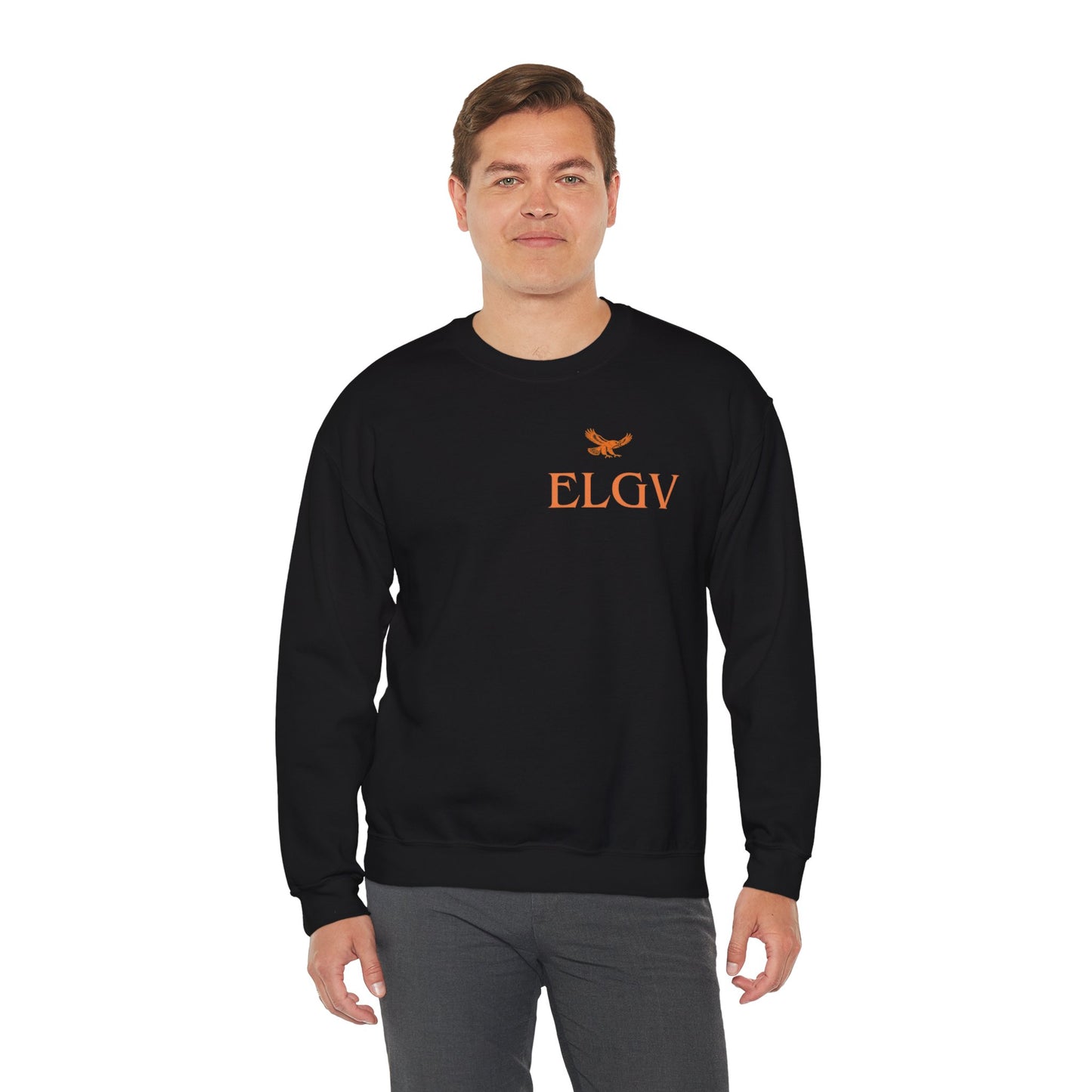 “Side ELGV logo orange” sweatshirt