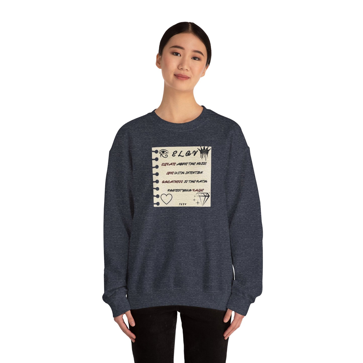 “Message of purpose, next level” sweatshirt