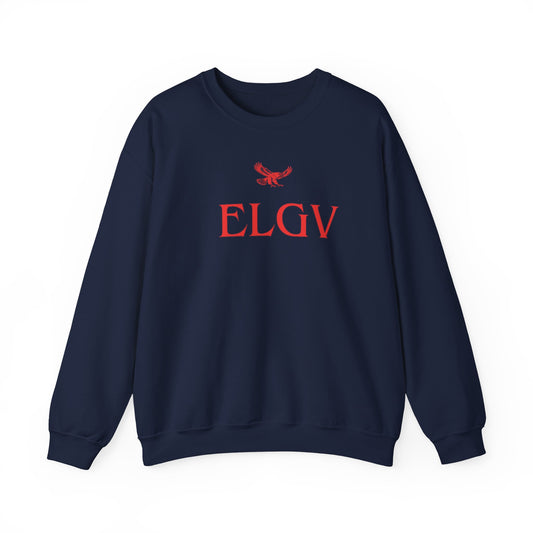 “Center ELGV logo red” sweatshirt