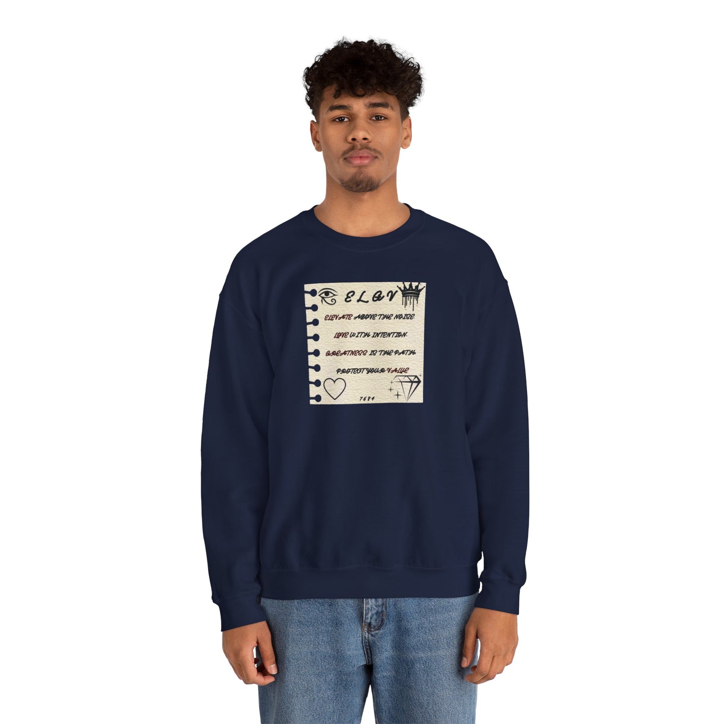 “Message of purpose, next level” sweatshirt