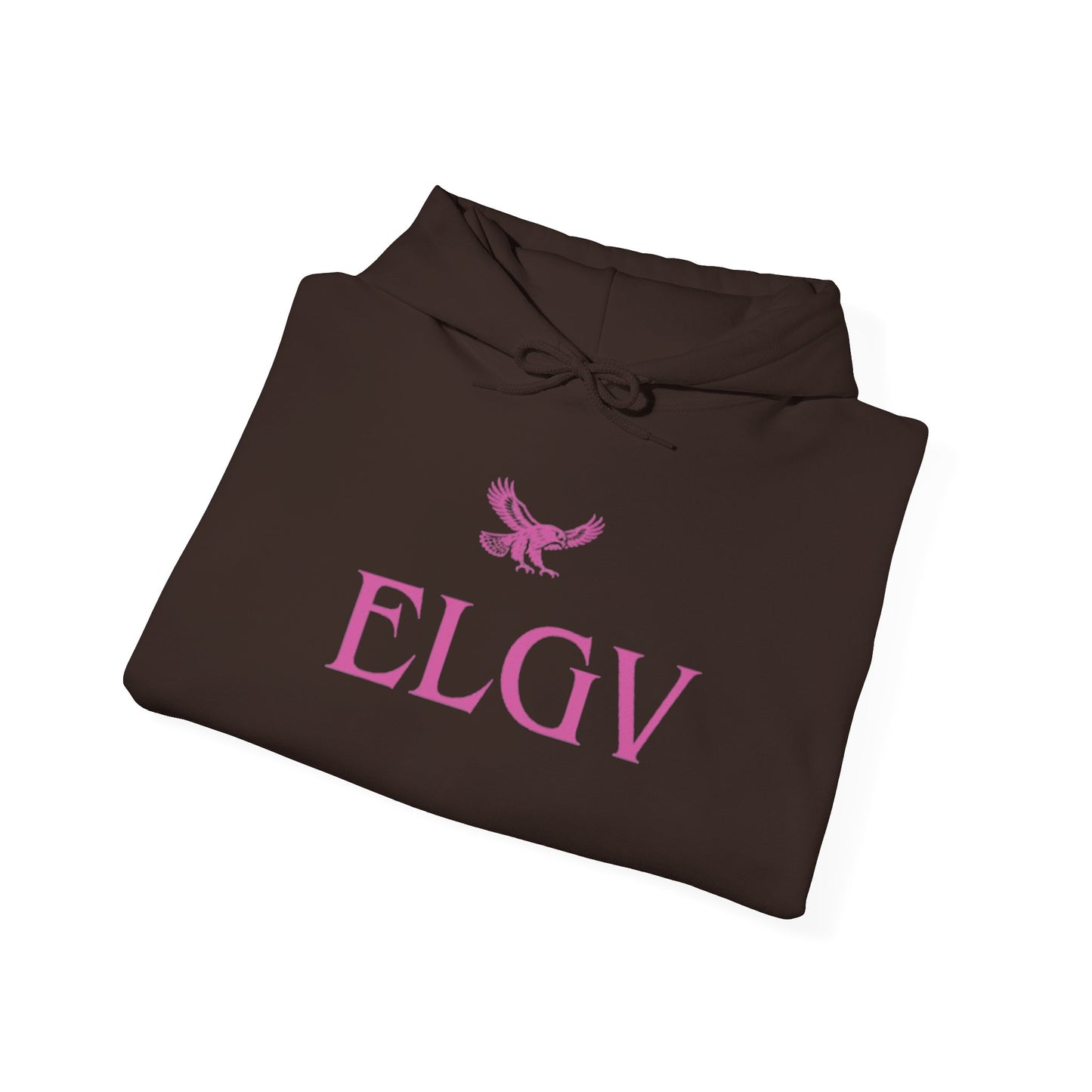 “Center ELGV logo pink” hoodie