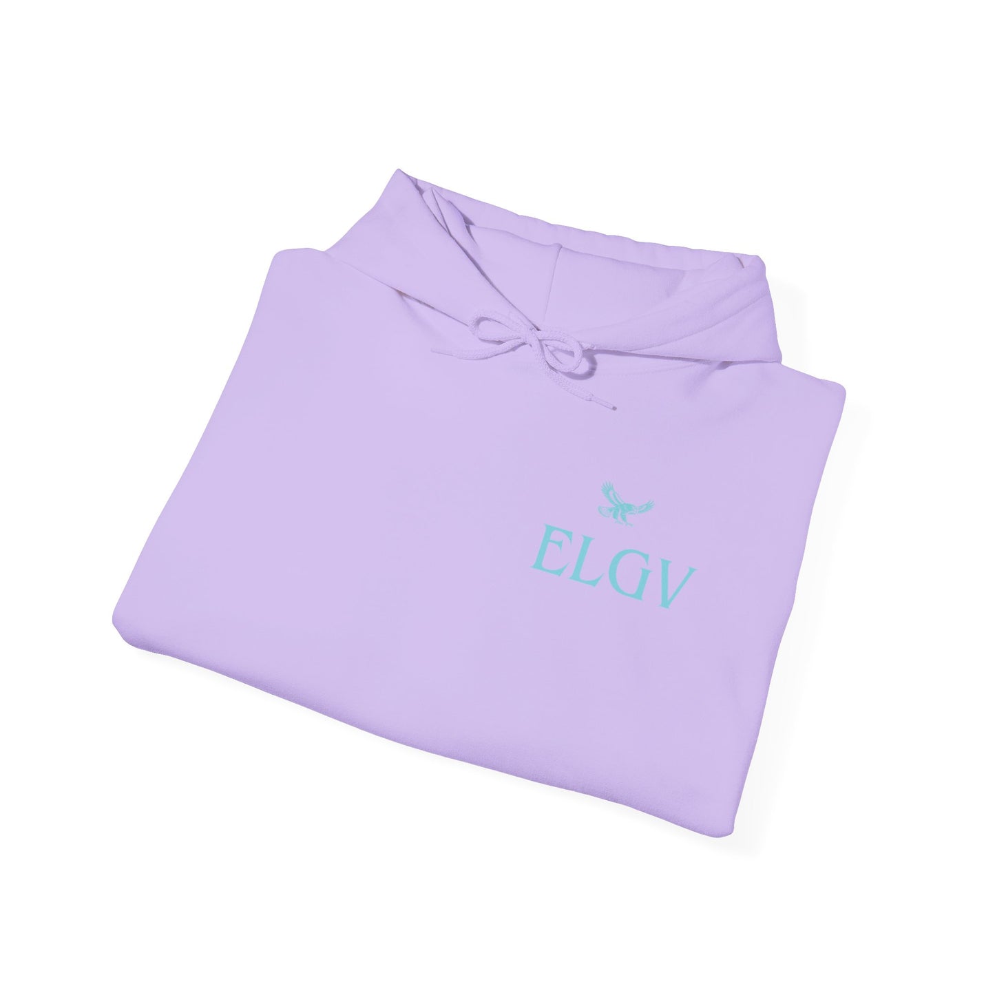 “Side ELGV logo aqua” hoodie