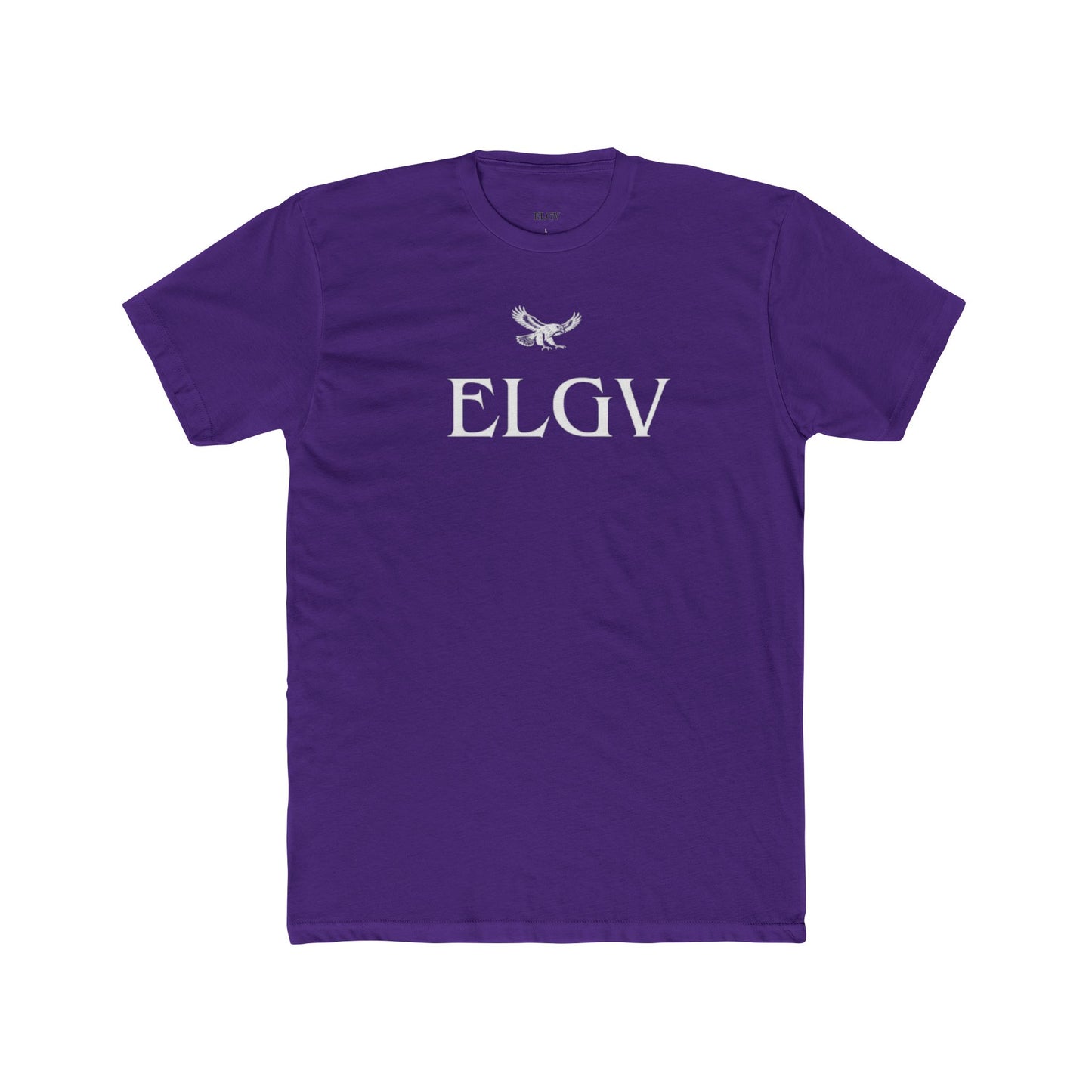 “Center ELGV logo white” tee