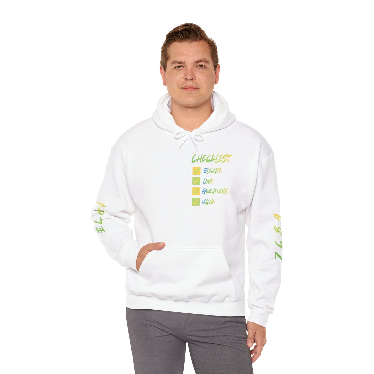 “Checklist mode, stay elevated” hoodie