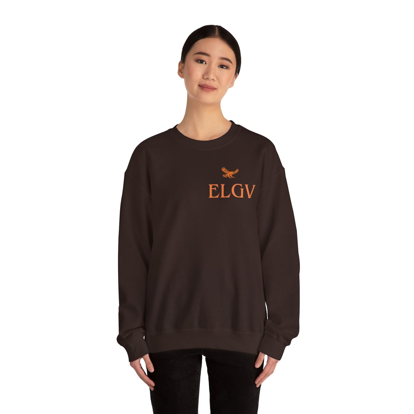 “Side ELGV logo orange” sweatshirt
