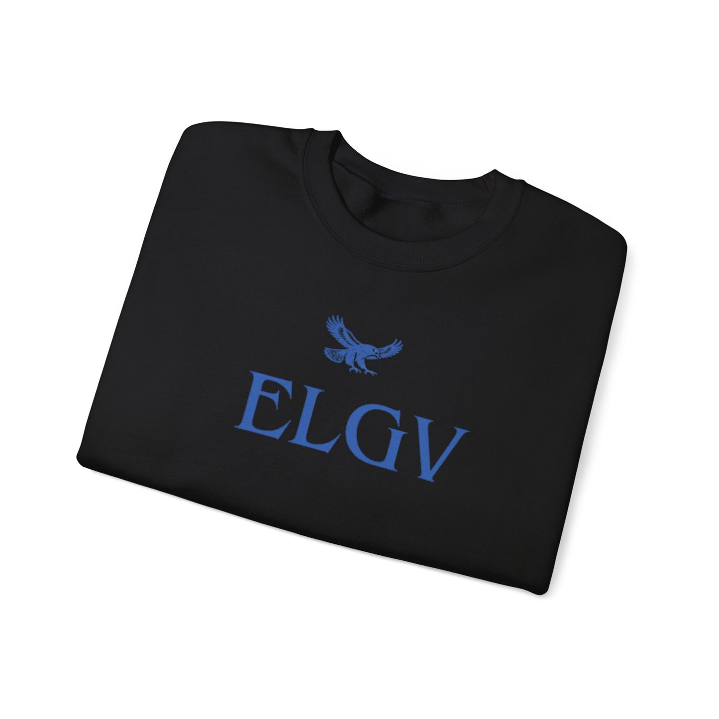 “Center ELGV logo blue” sweatshirt