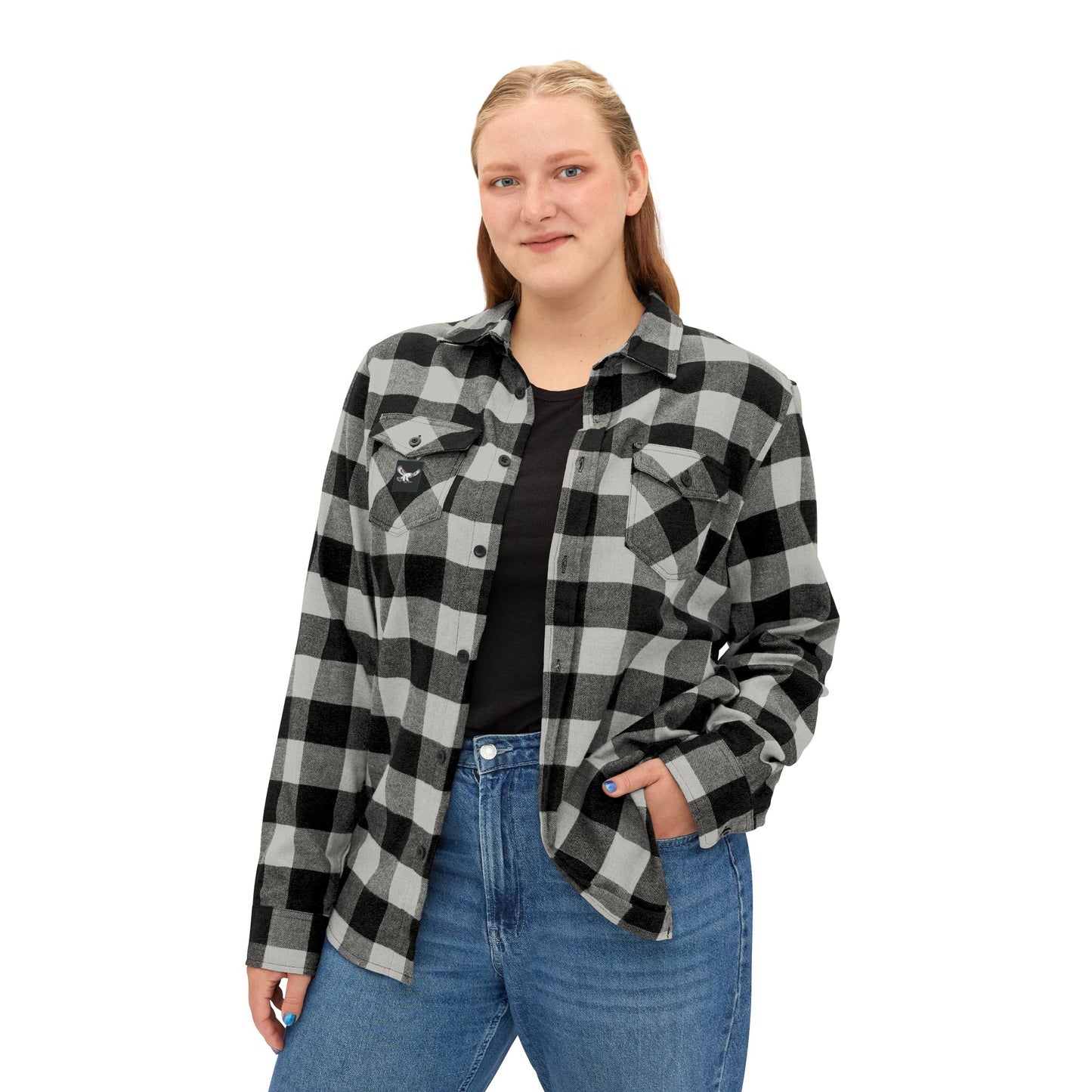 “Iron path white” flannel