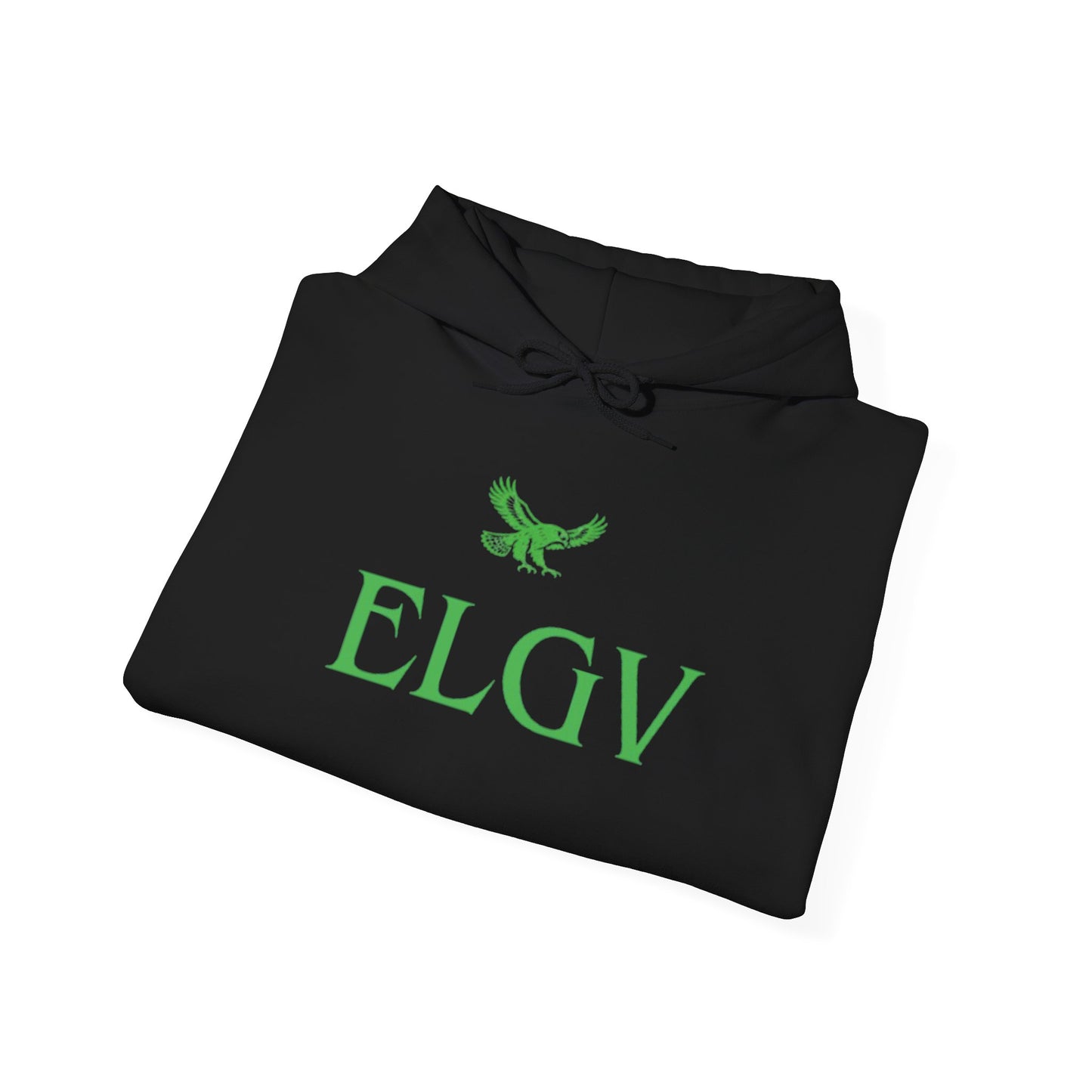 “Center ELGV logo green” hoodie