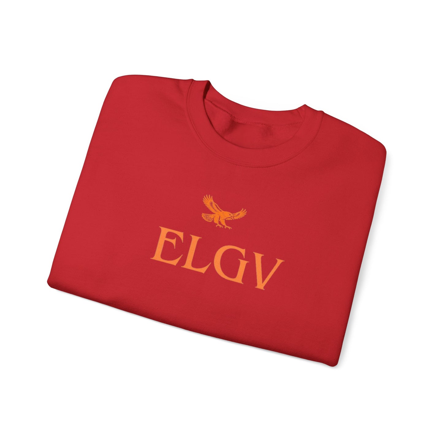 “Center ELGV logo orange” sweatshirt