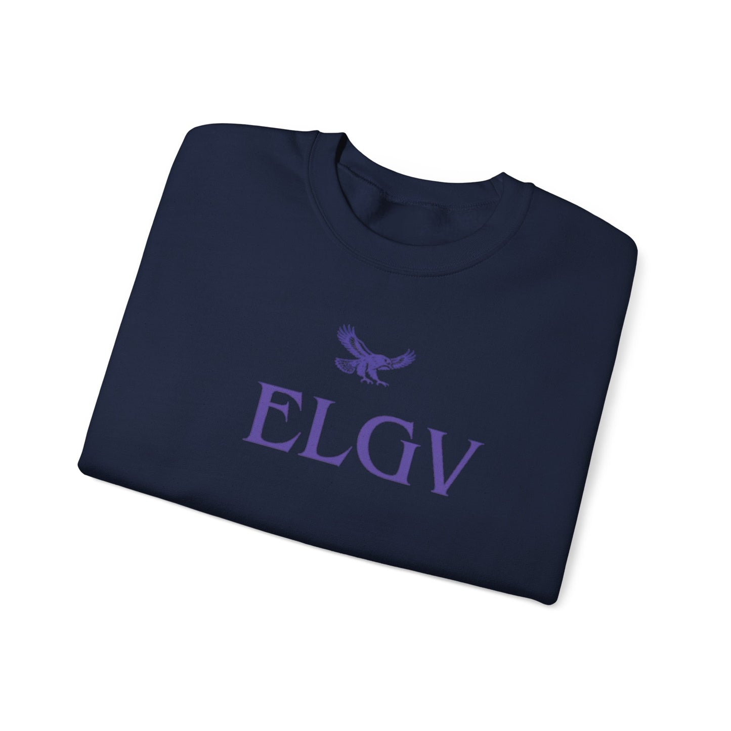 “Center ELGV purple logo” sweatshirt