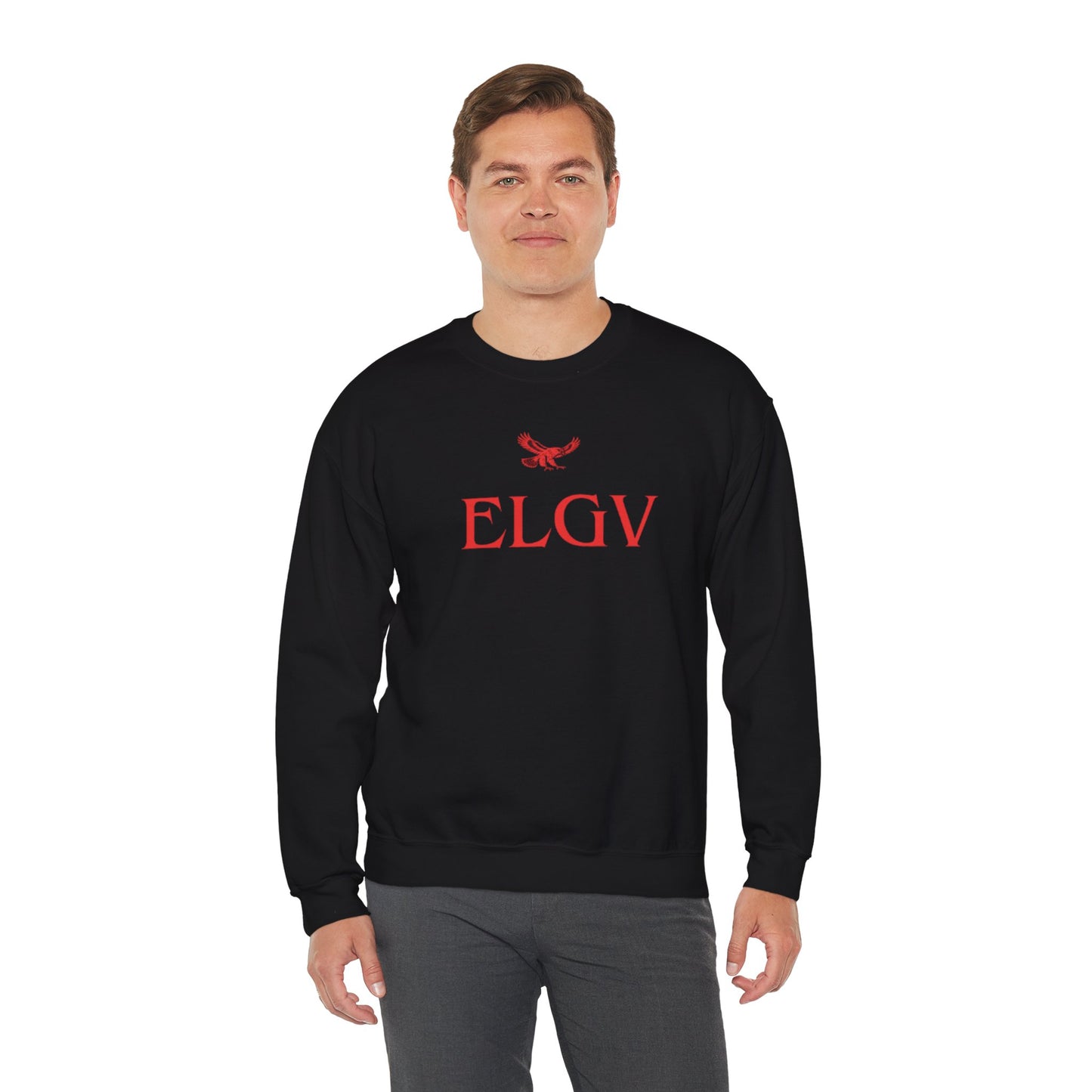 “Center ELGV logo red” sweatshirt