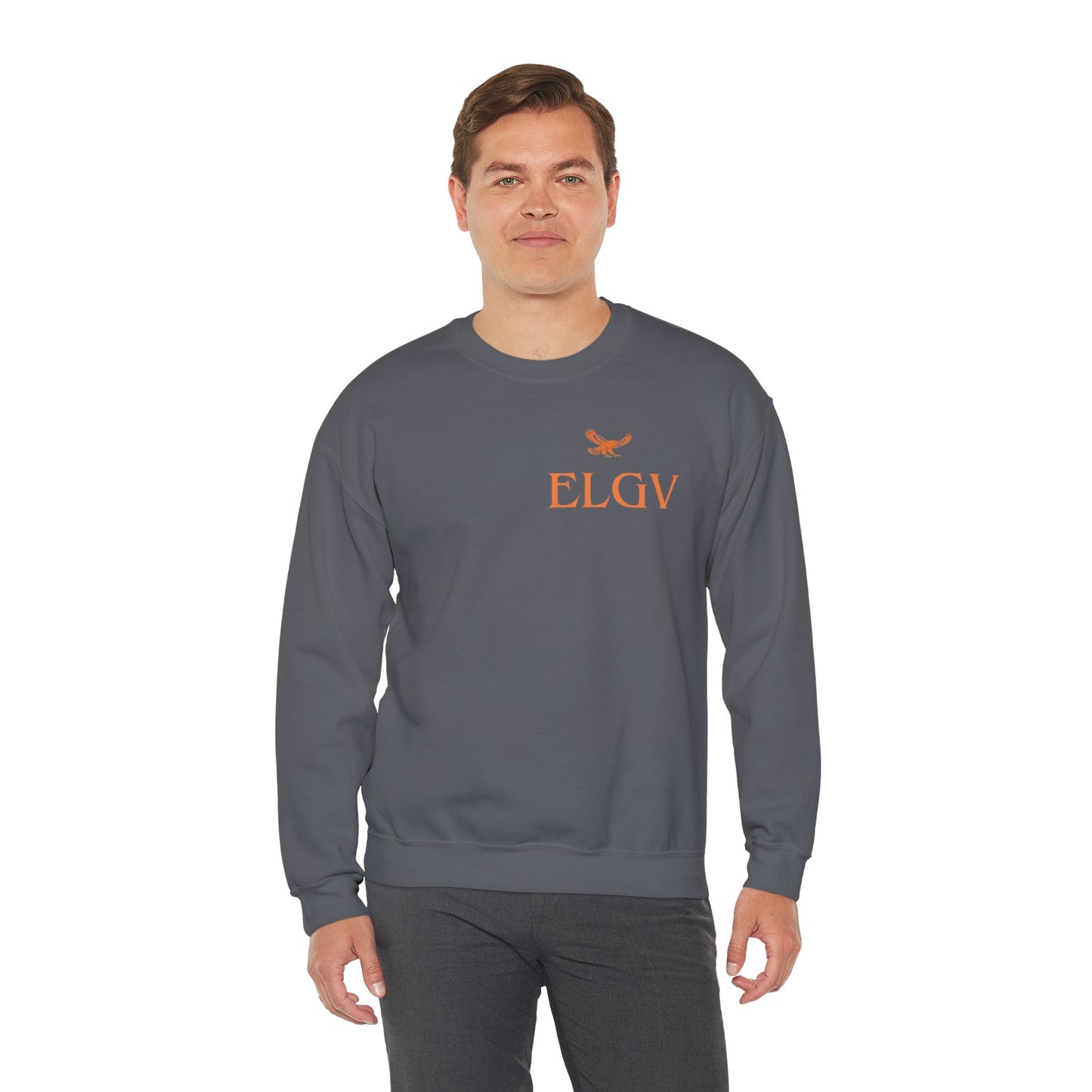 “Side ELGV logo orange” sweatshirt