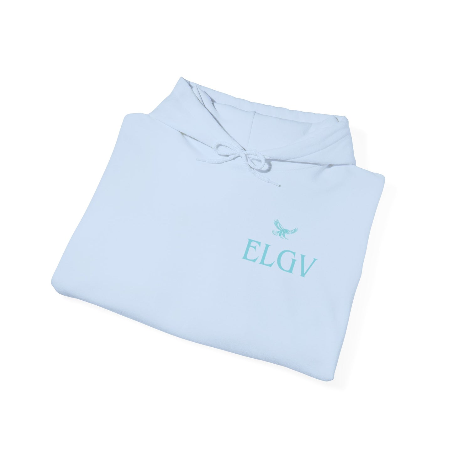 “Side ELGV logo aqua” hoodie