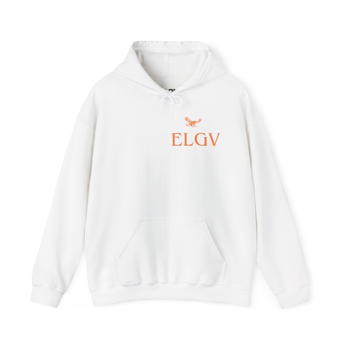 “Side ELGV logo orange” hoodie