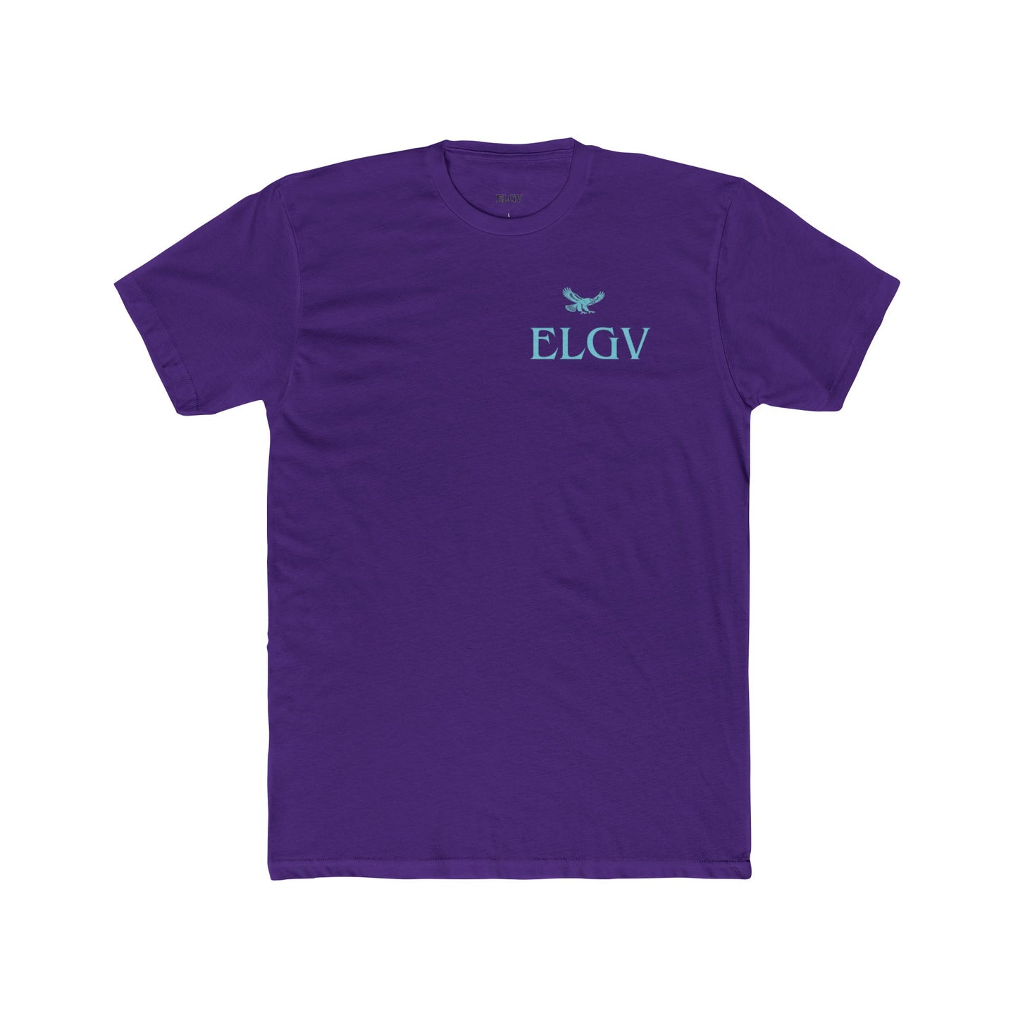 “Side ELGV logo aqua” tee