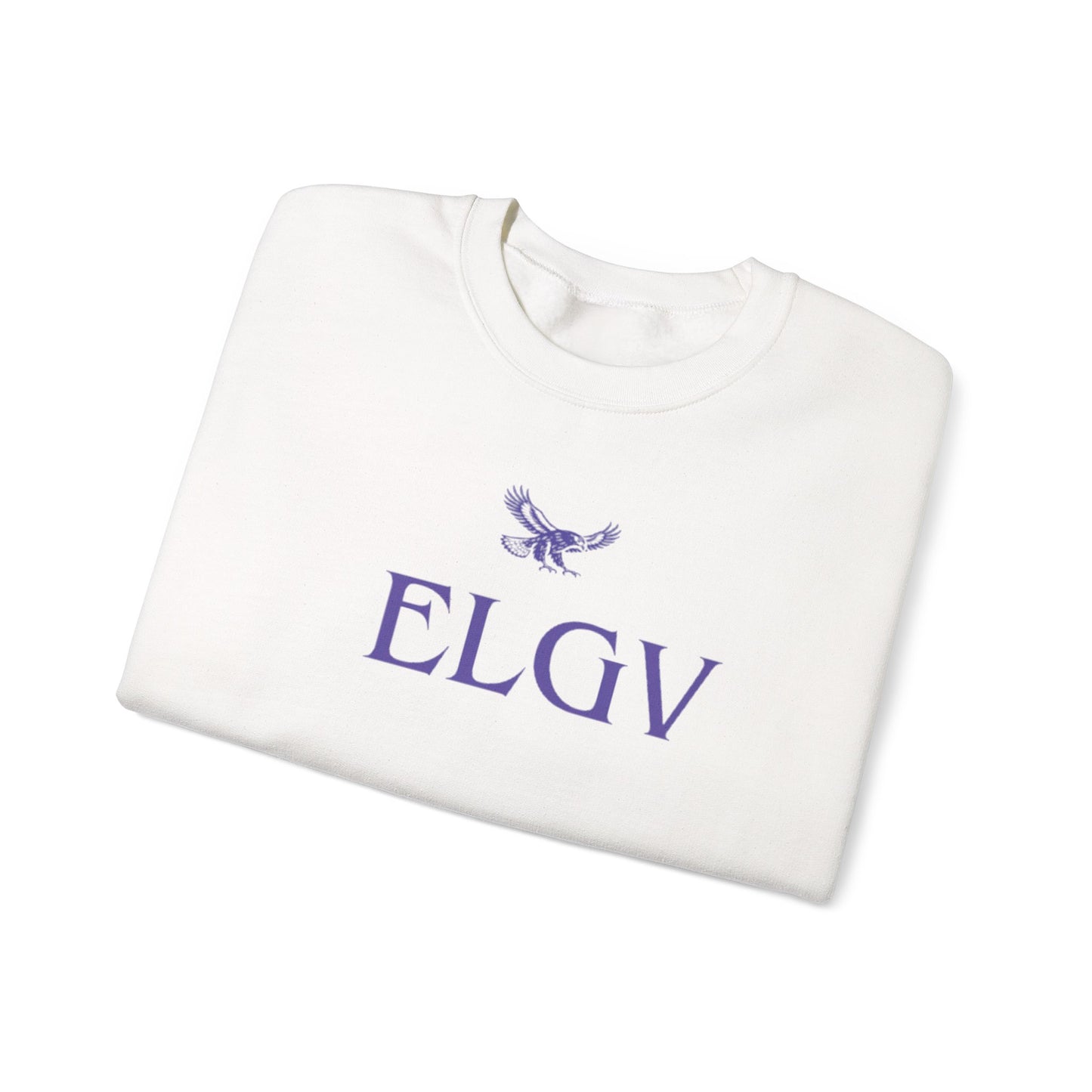 “Center ELGV purple logo” sweatshirt