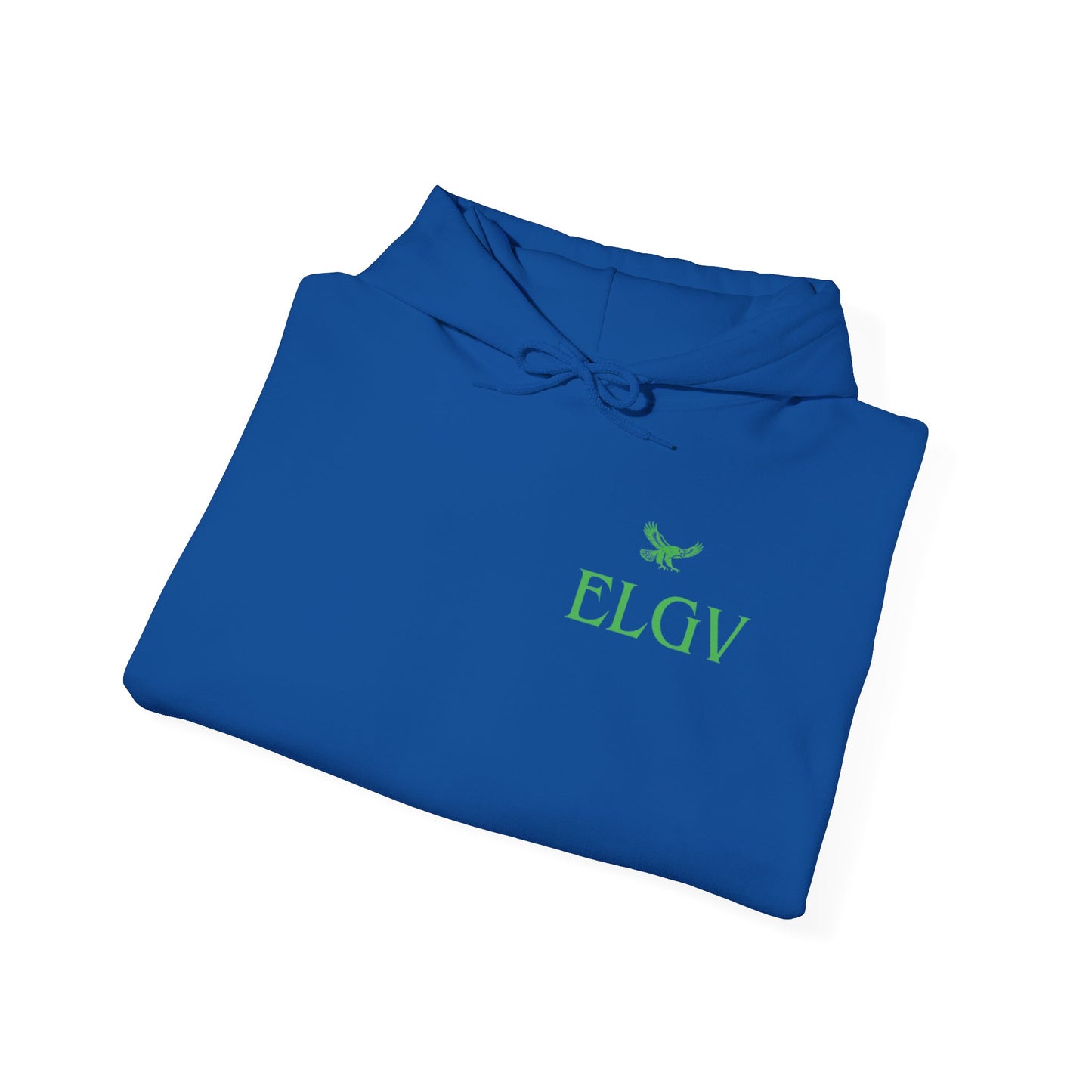 “Side ELGV logo green” hoodie