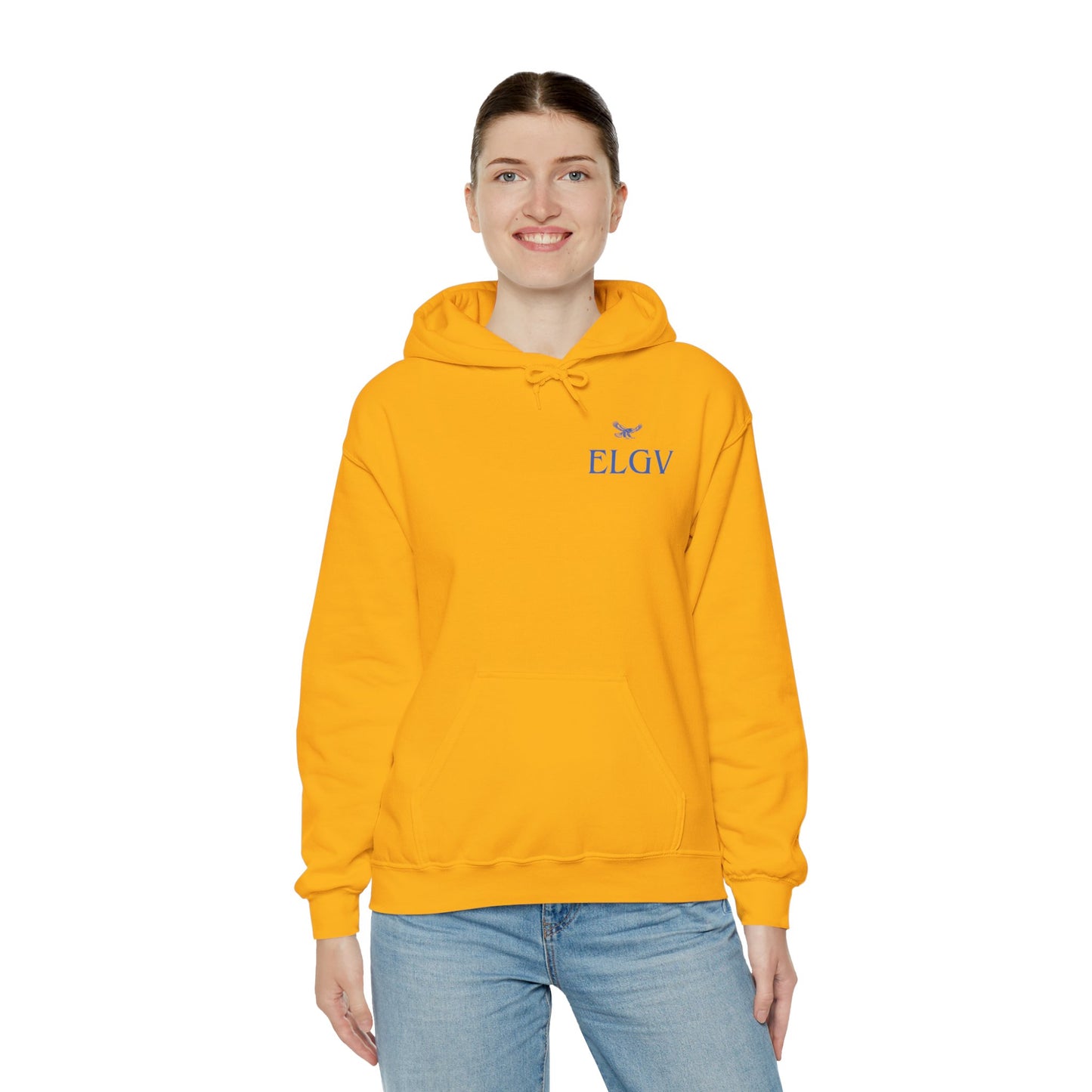 “Side ELGV logo blue” hoodie
