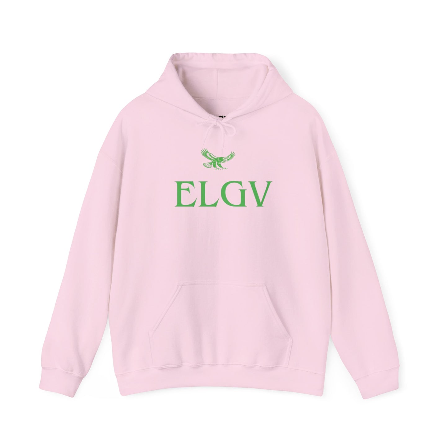 “Center ELGV logo green” hoodie