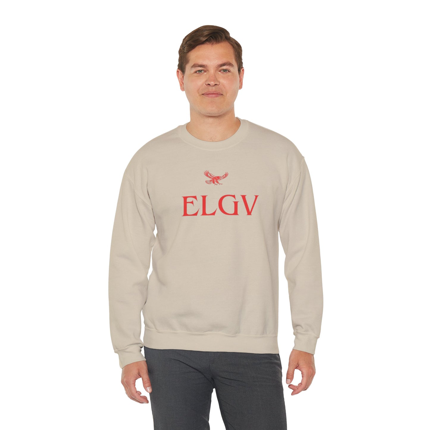 “Center ELGV logo red” sweatshirt