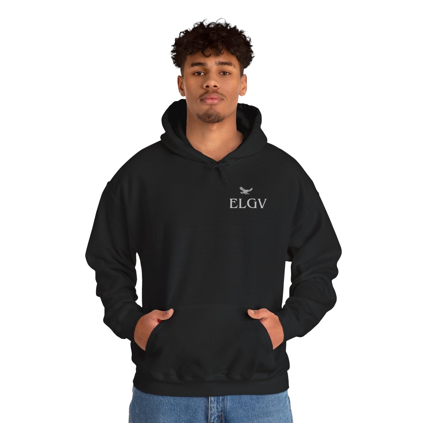 “Side ELGV logo gry” hoodie