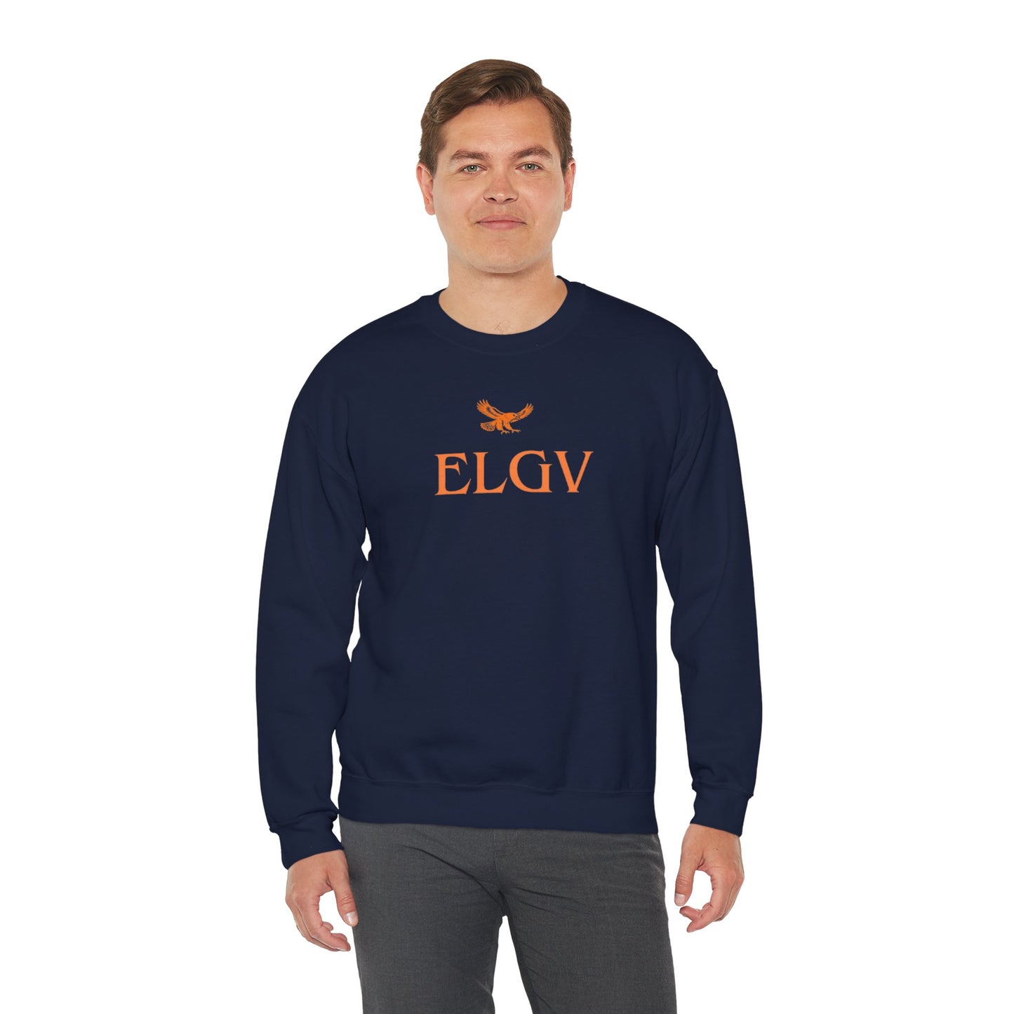 “Center ELGV logo orange” sweatshirt