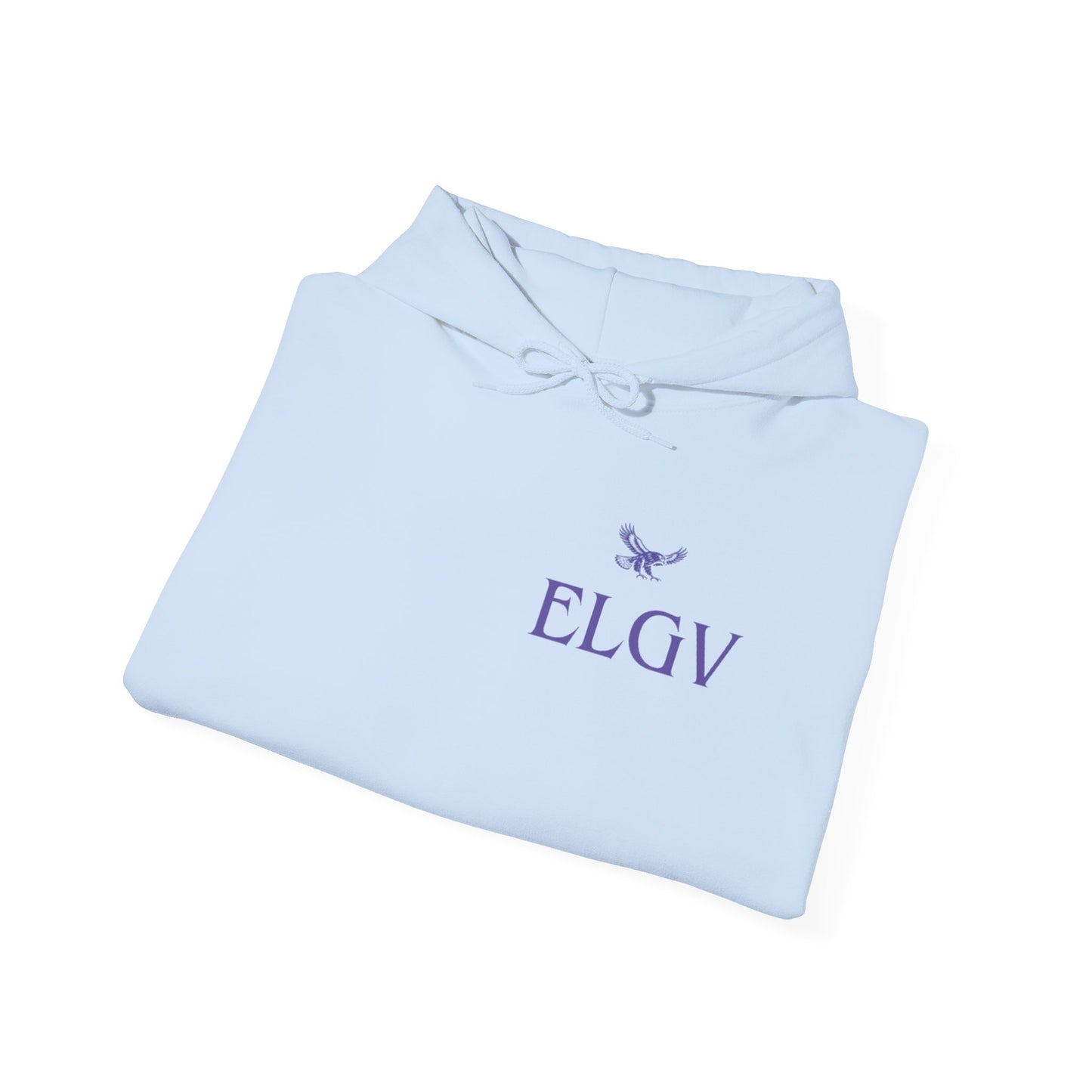 “Side ELGV logo prple” hoodie