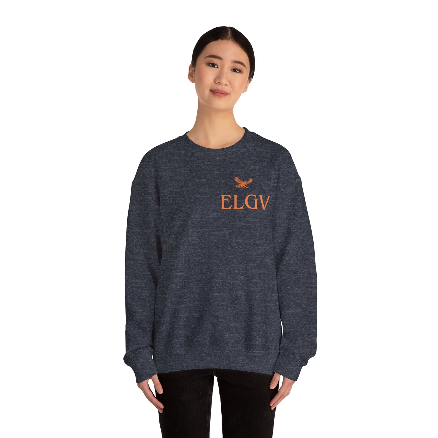“Side ELGV logo orange” sweatshirt